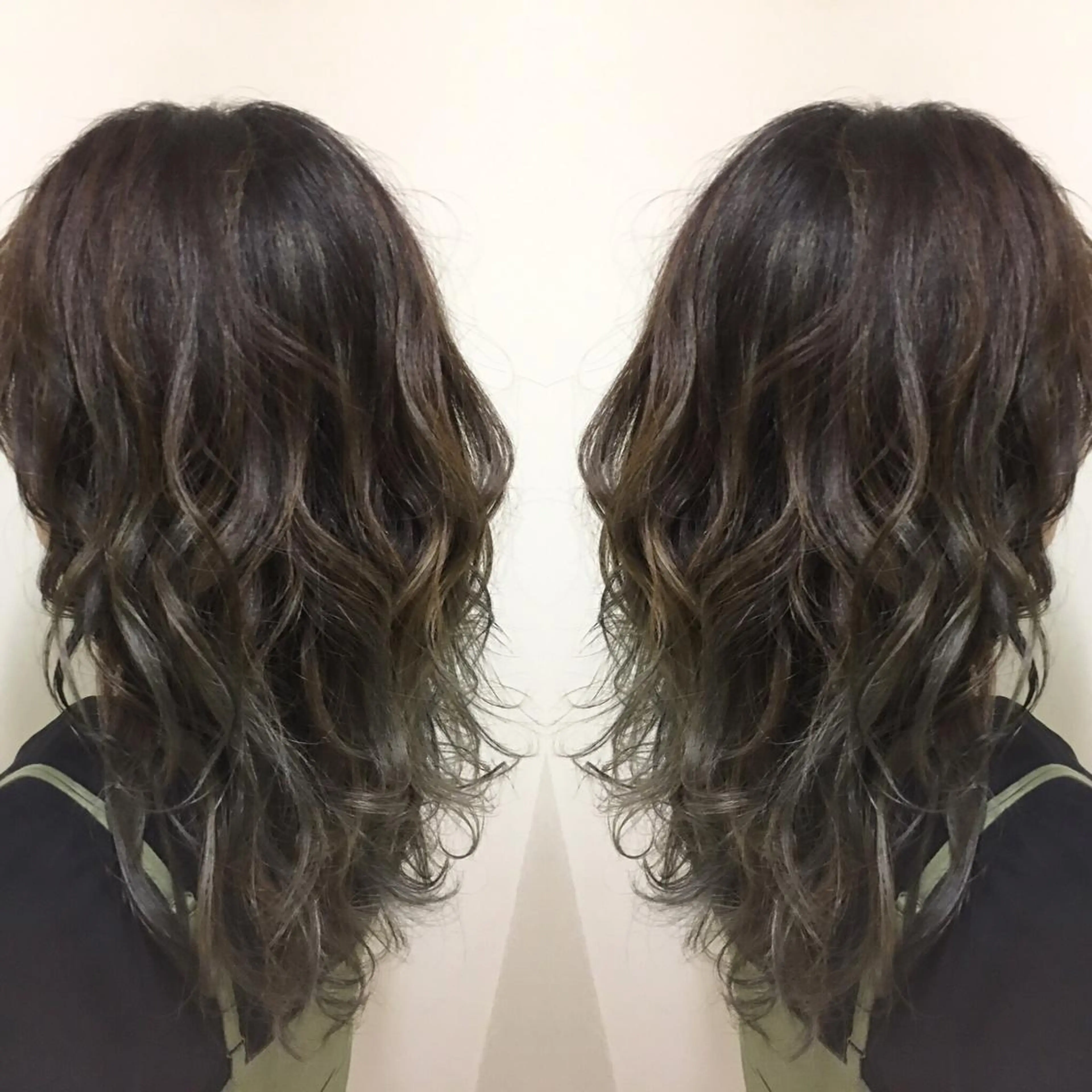 セミロング ハイライト 綺麗な髪質にしたい方 限定🌈清水　祥のヘアスタイル