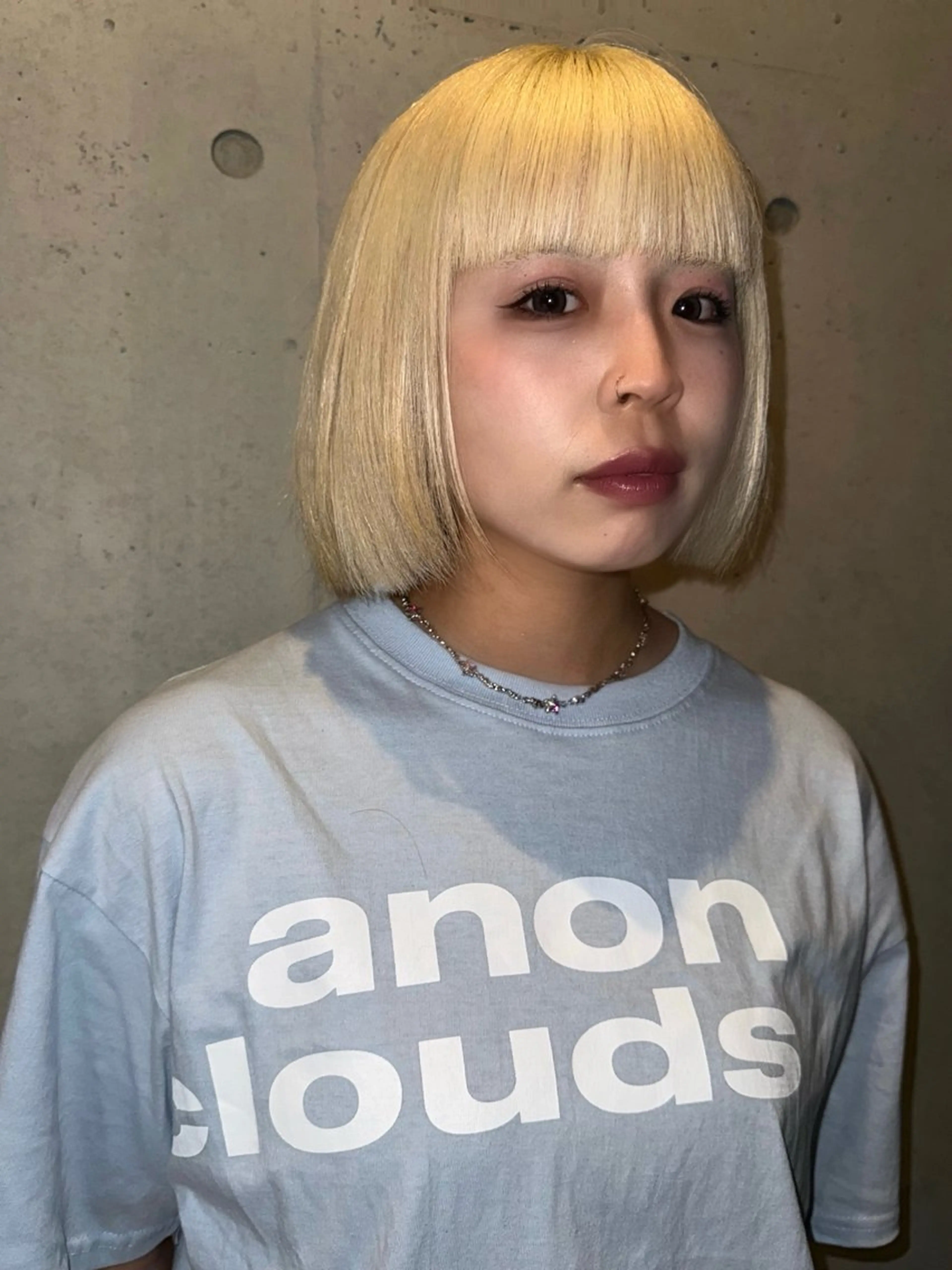 ミディアム 河坂 昌恵のヘアスタイル