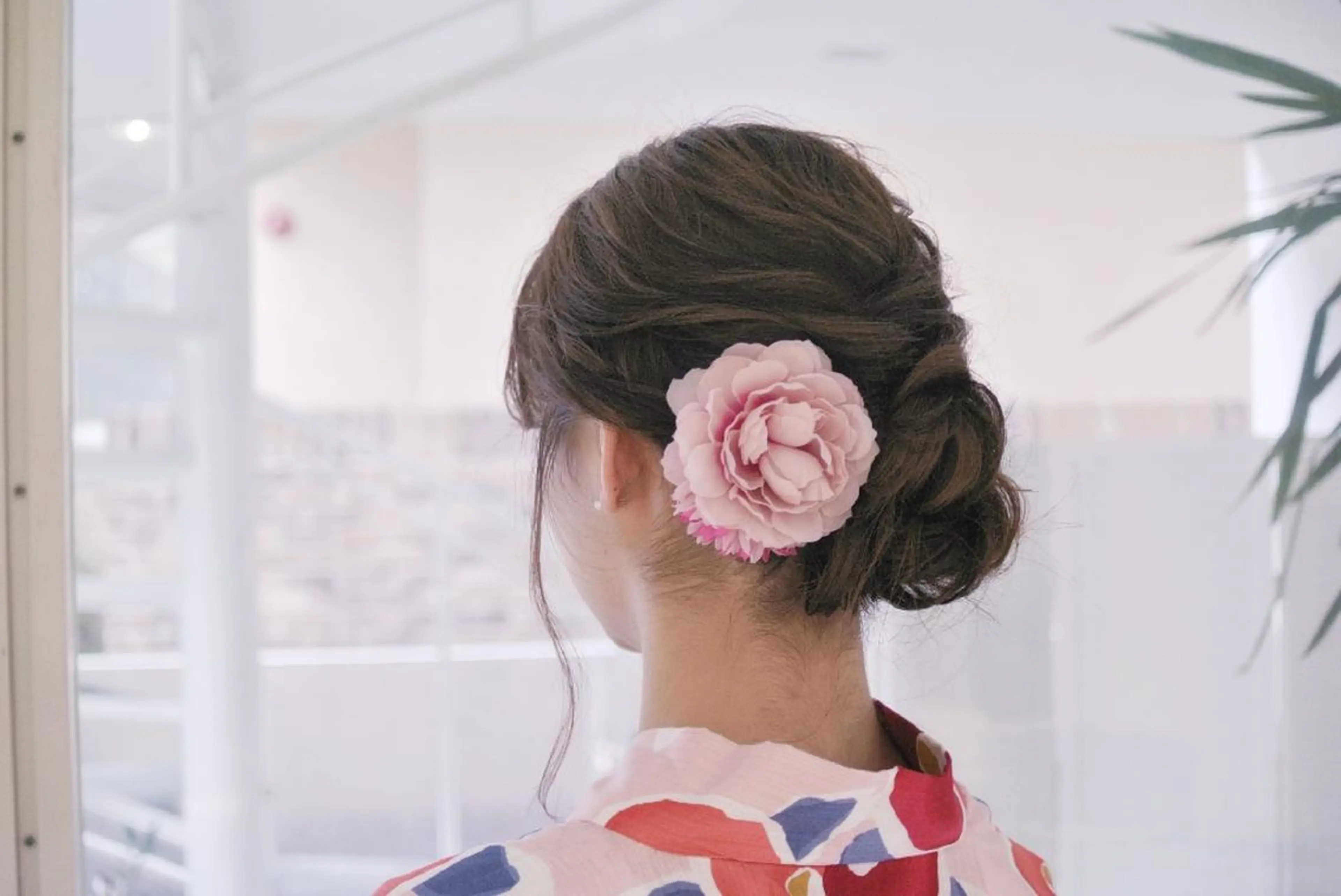 ミディアム ヘアアレンジ 浴衣 樋口 千尋のヘアスタイル