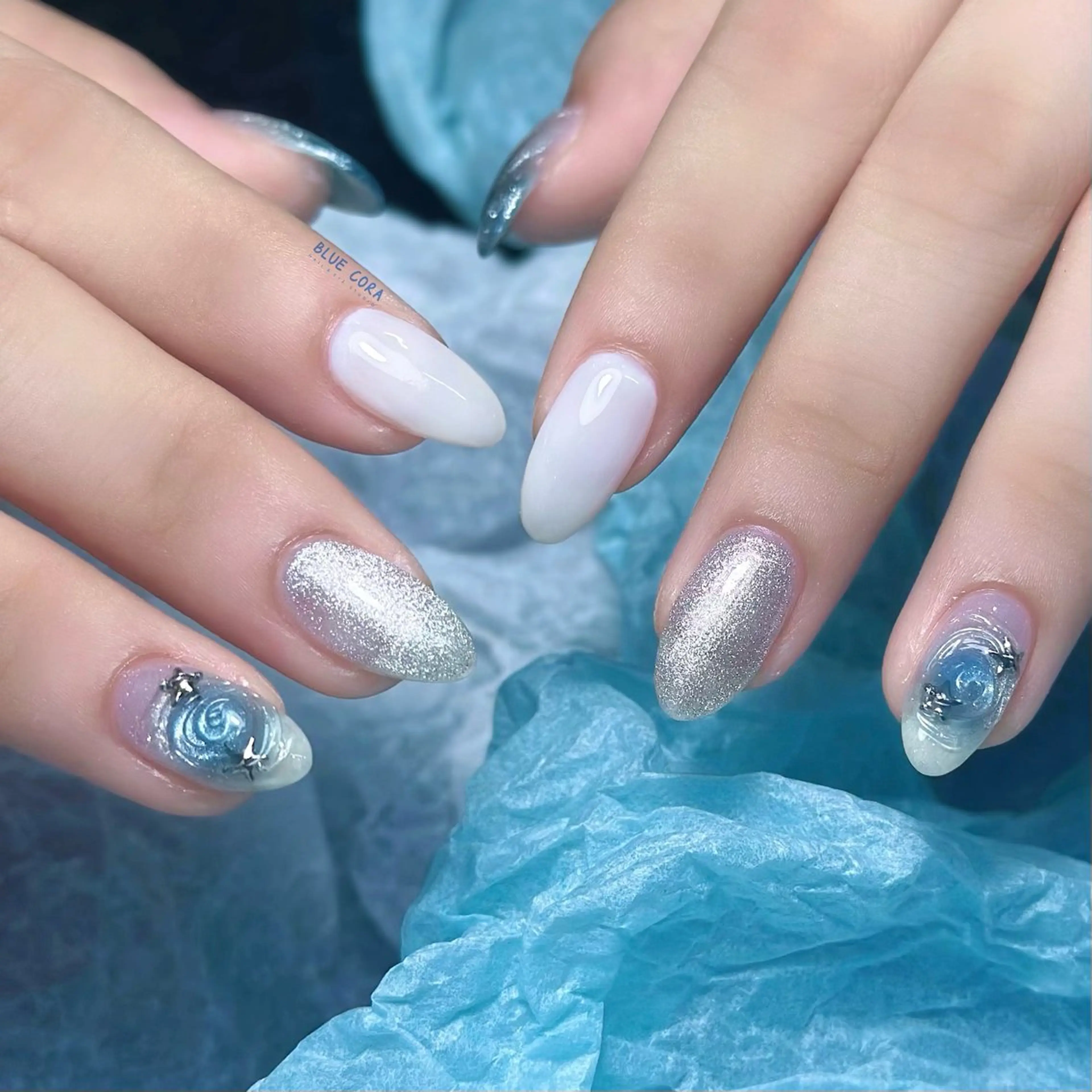 ネイル ハンドネイル ハンドケア BLUE CORAのネイルデザイン