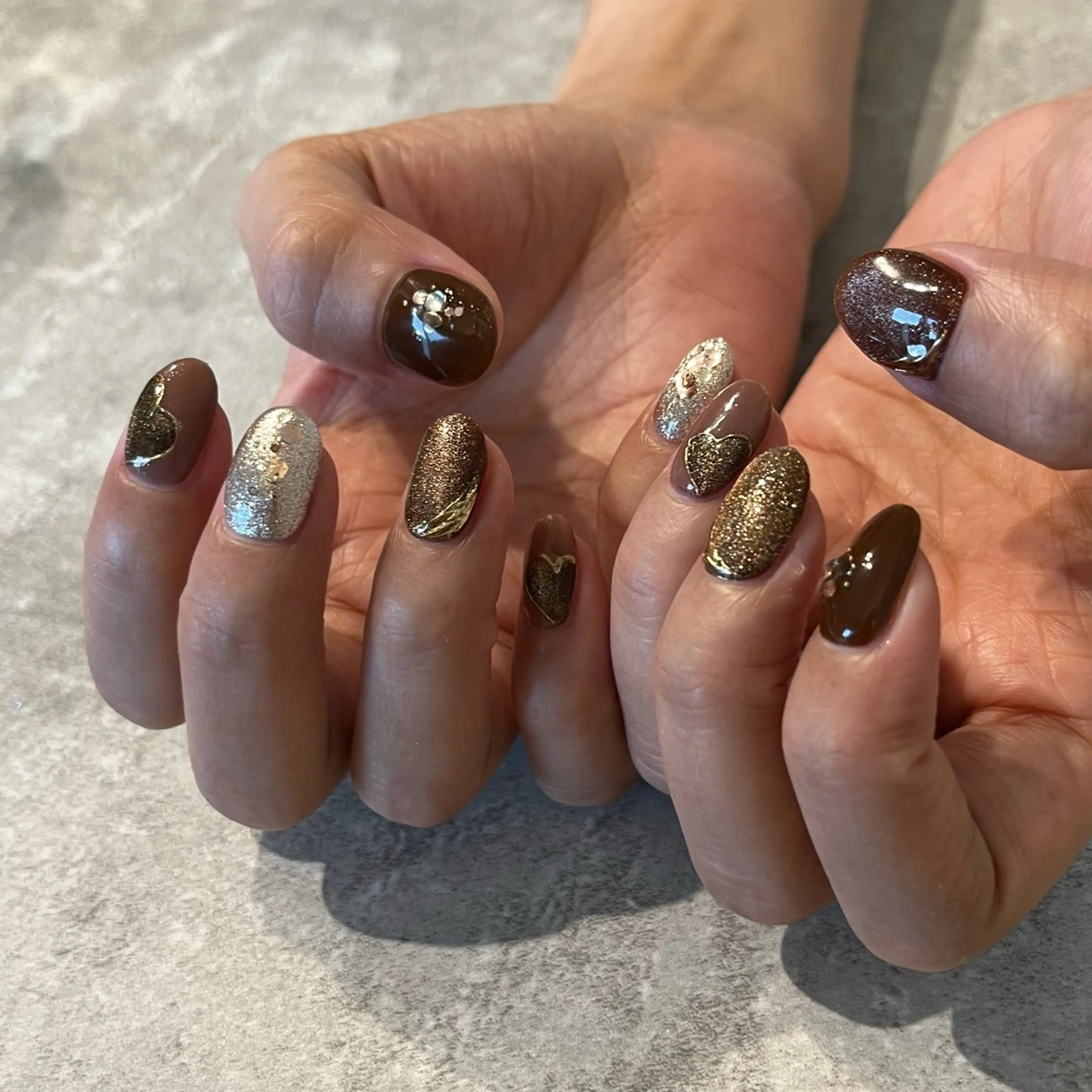 ネイル バレンタイン ハンドネイル Lélia nailのネイルデザイン