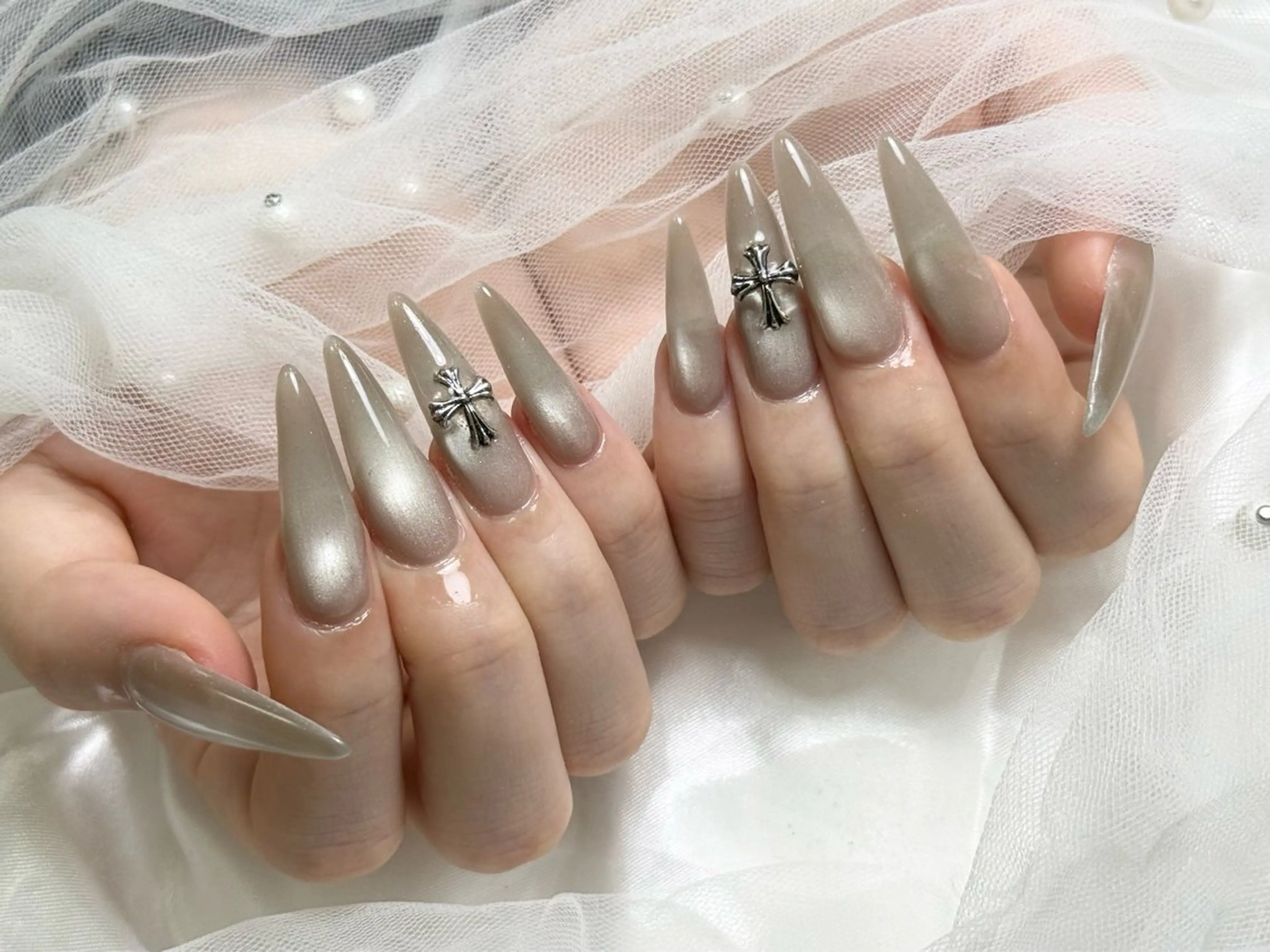 ✨️【4月15日限定クーポン】✨️チップ10本長さ出しマグネットorフラッシュ💅オフあり⭕️の写真