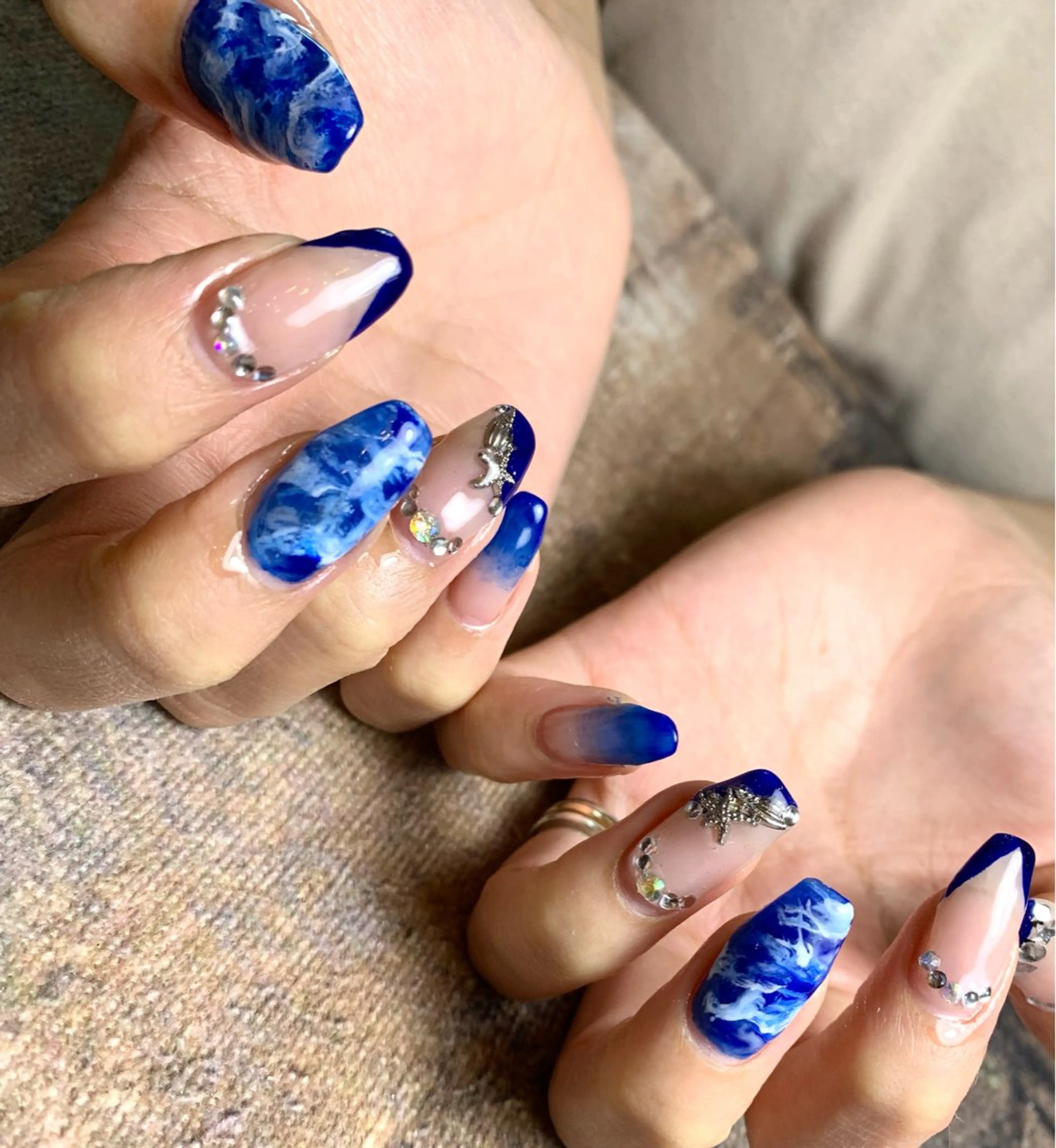 ネイル キラキラネイル ラメ(グリッター) 持ち込み 春ネイル 夏ネイル m mのネイルデザイン