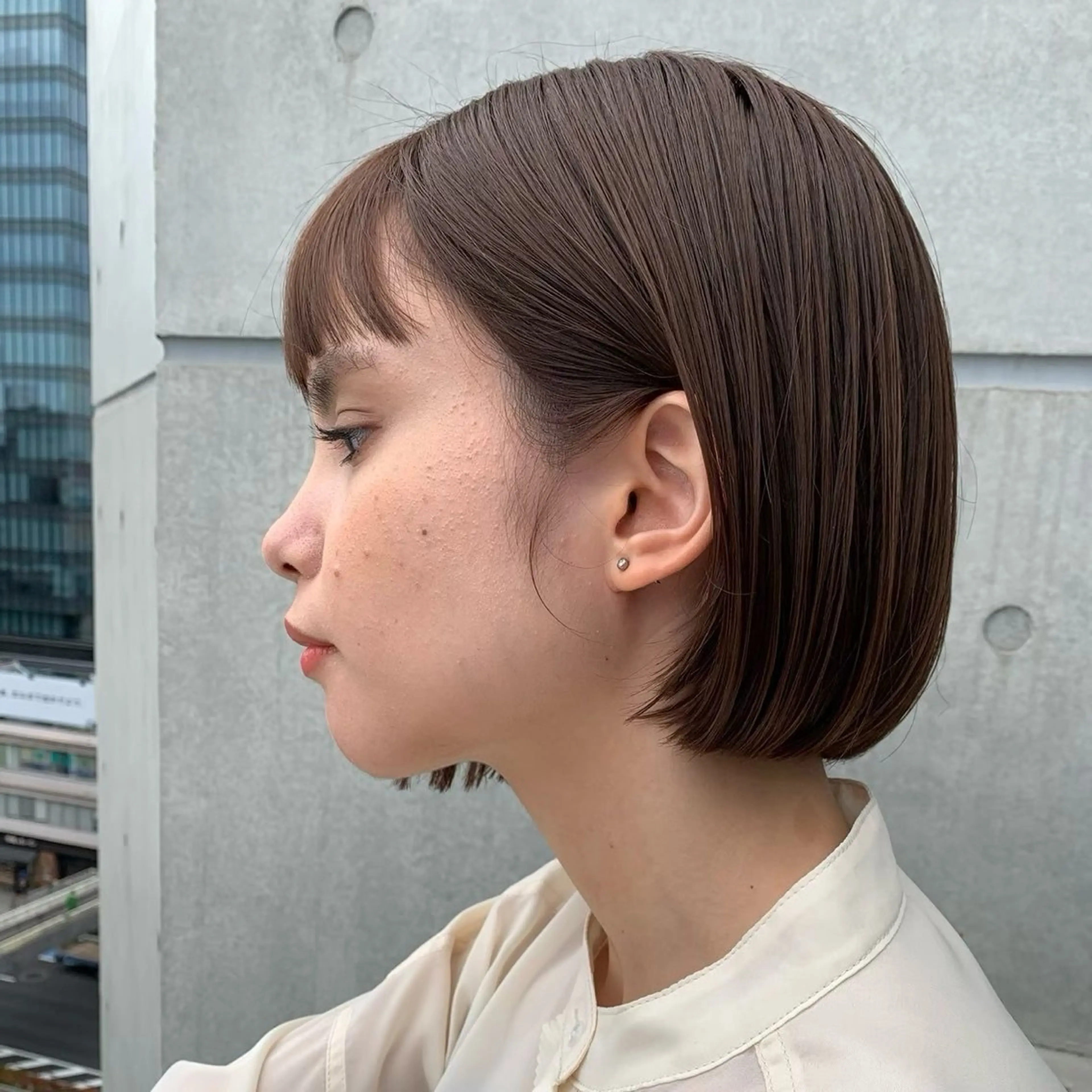 ショート カラー 韓国レイヤー/透明感 /髪質改善/アジキのヘアスタイル