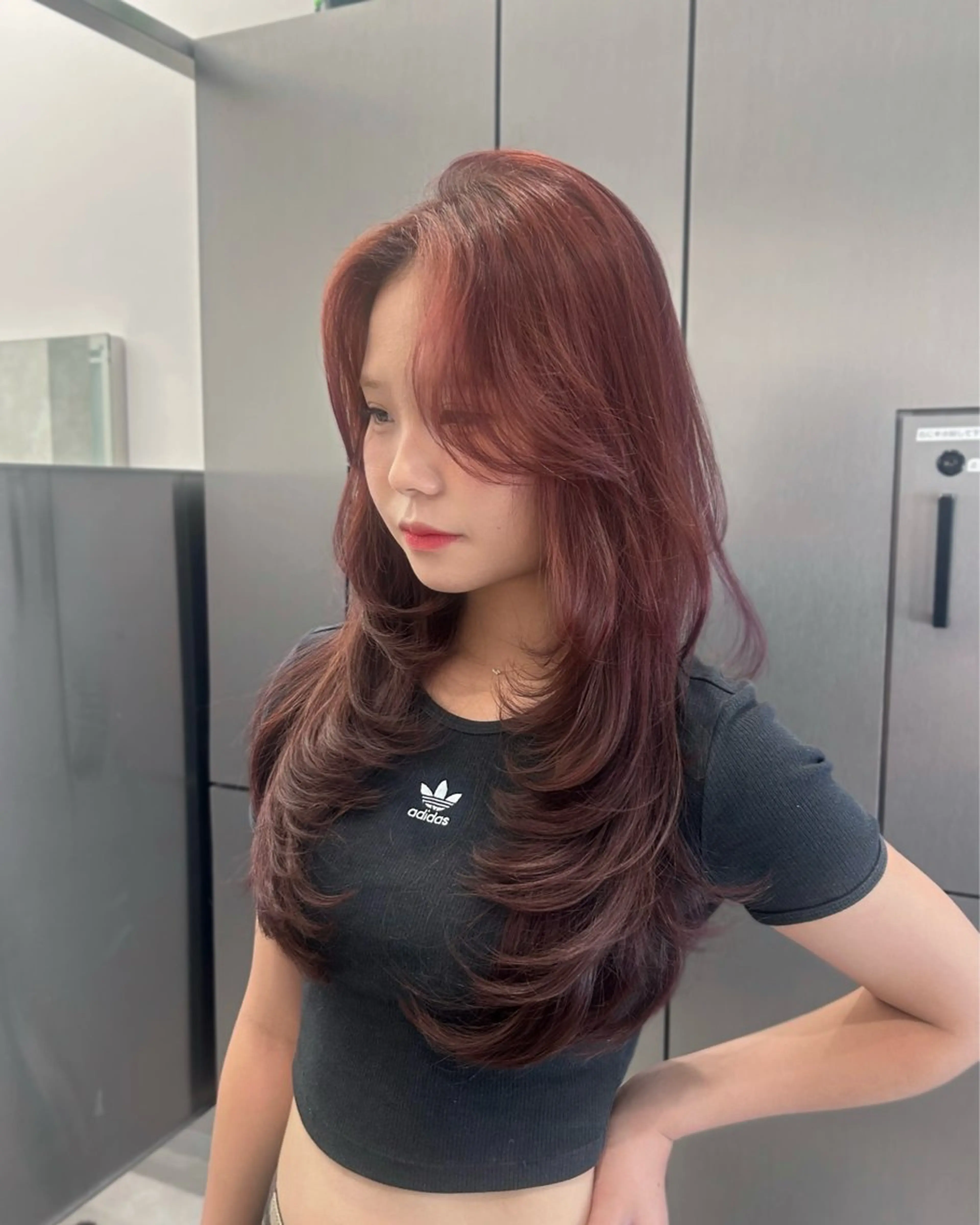 ロング レイヤーカット カット ヘアカラー トリートメント 大人レイヤー/艶美髪 🇺🇸TOMONAのヘアスタイル