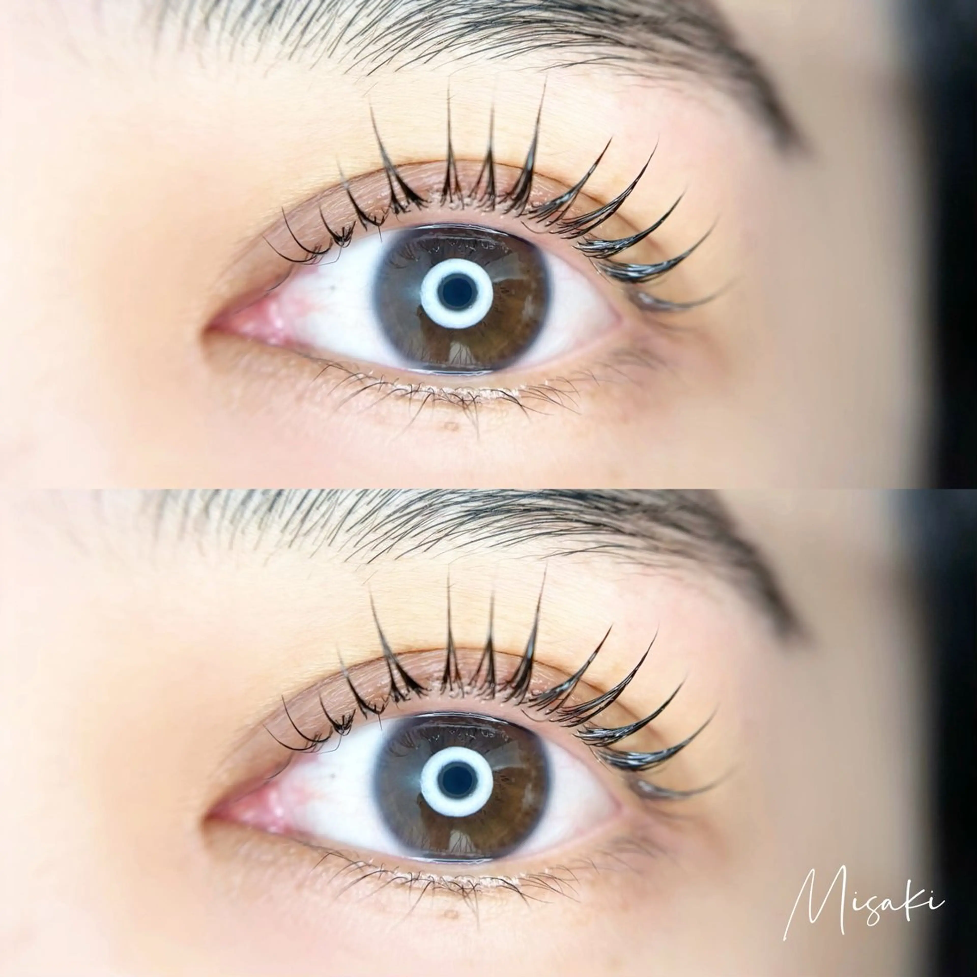 上下まつげパーマ🩵パリジェンヌorマツパ選択可🩵目元ぱっちり《コーティング込》¥7,000の写真