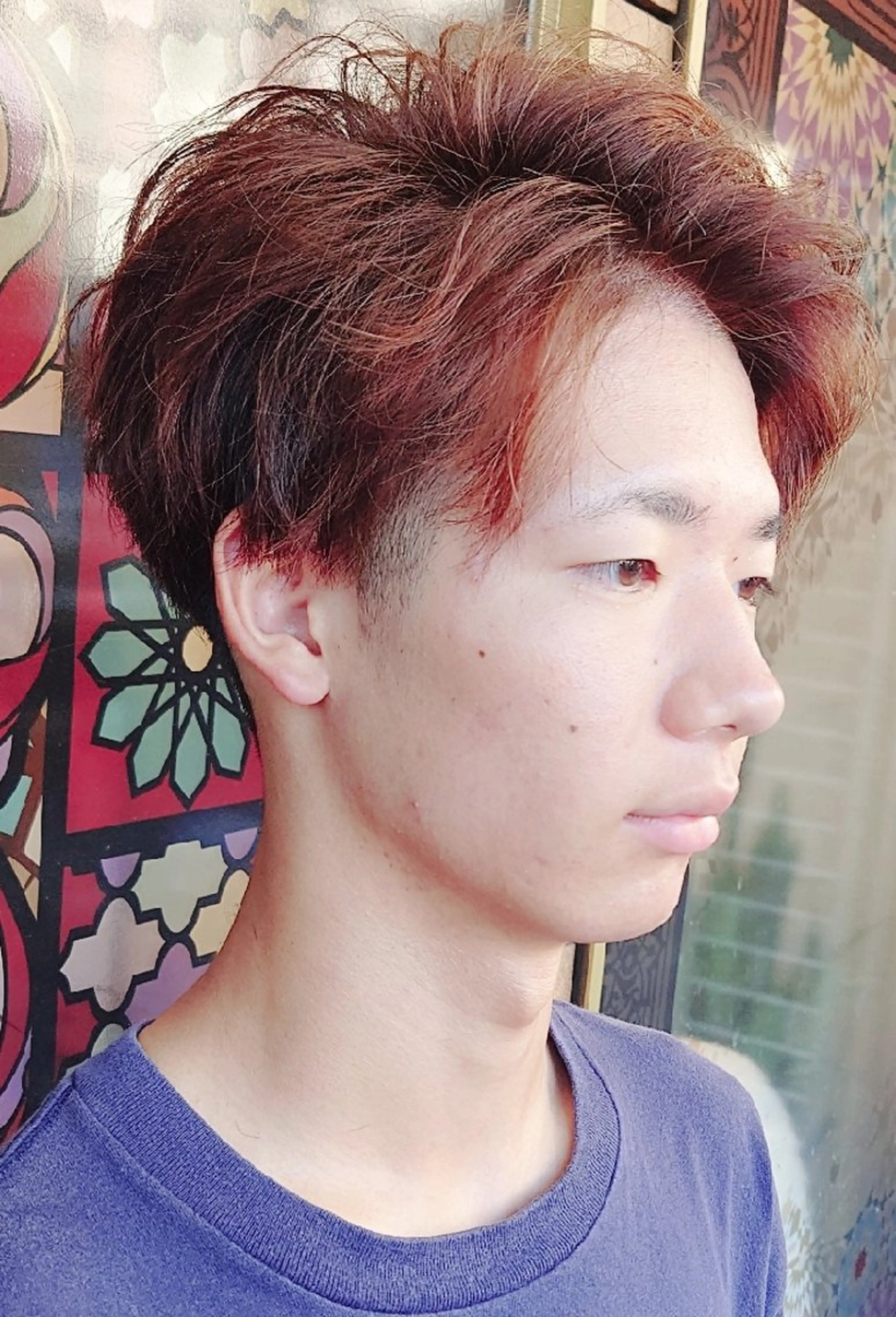 メンズ パーマ 徳永 博志のヘアスタイル