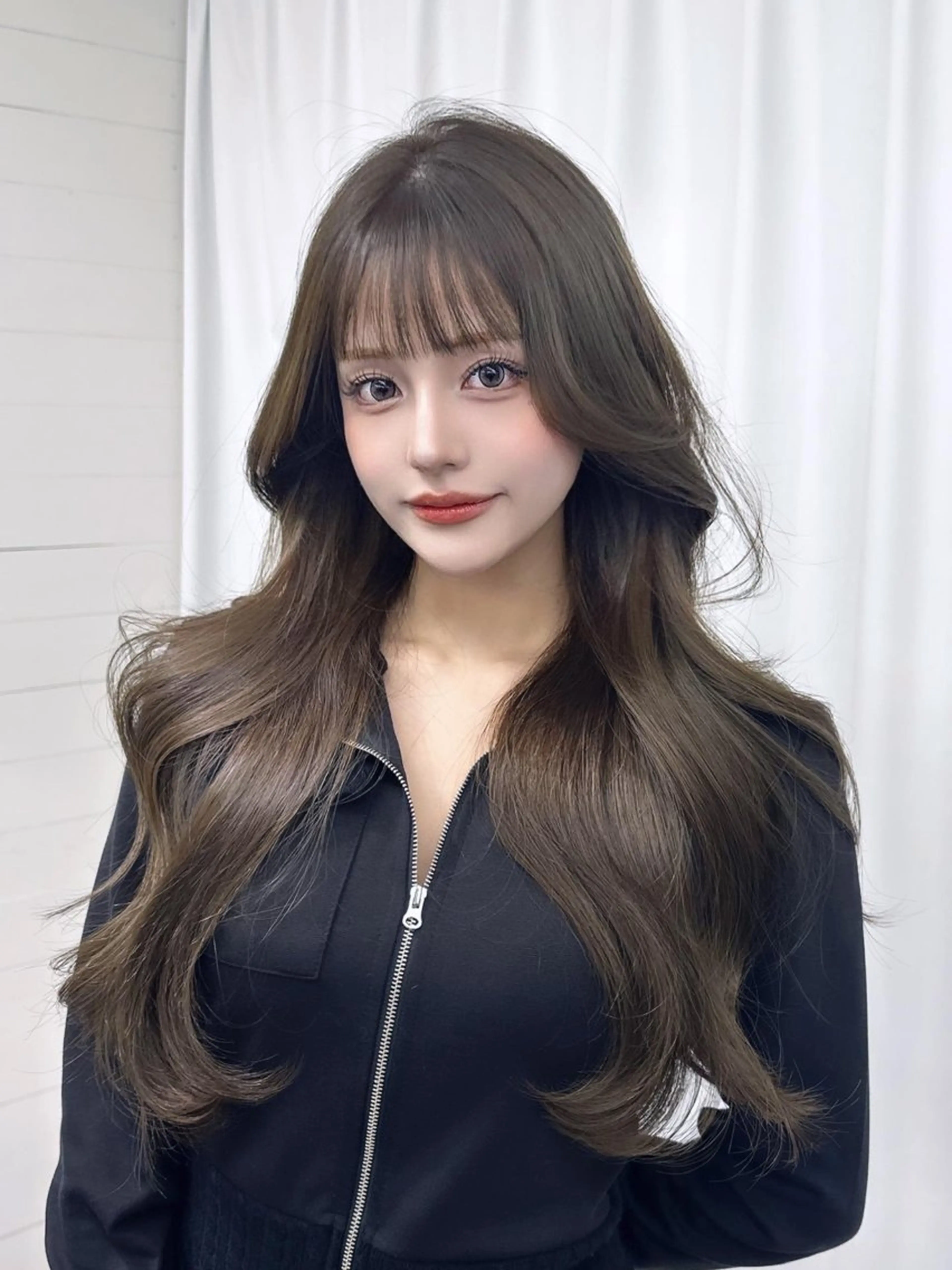 ロング 韓国風ヘア 盛れるヘア♡ 韓国Styleのヘアスタイル