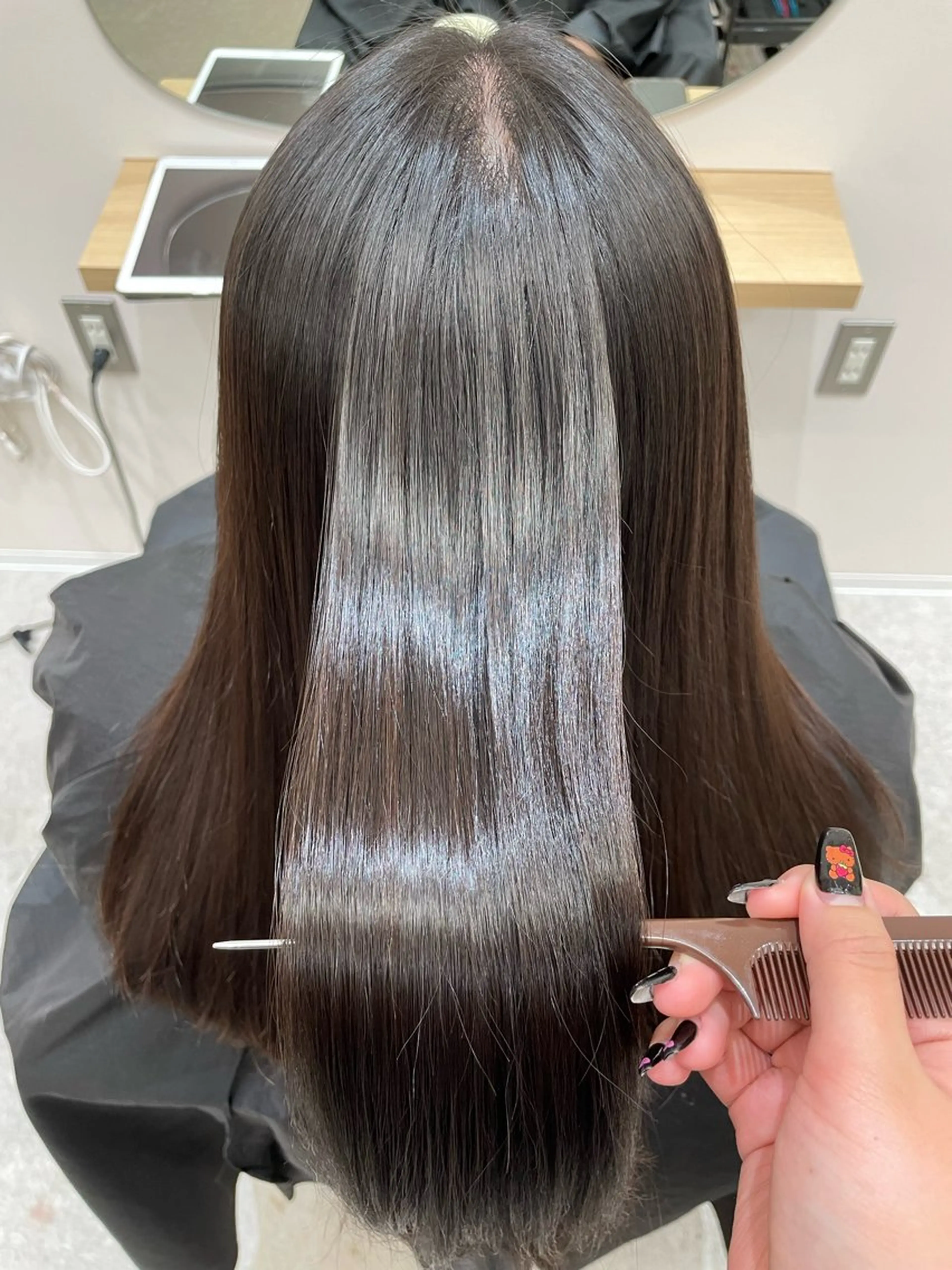 ロング 縮毛矯正 REINA ISHIDOのヘアスタイル
