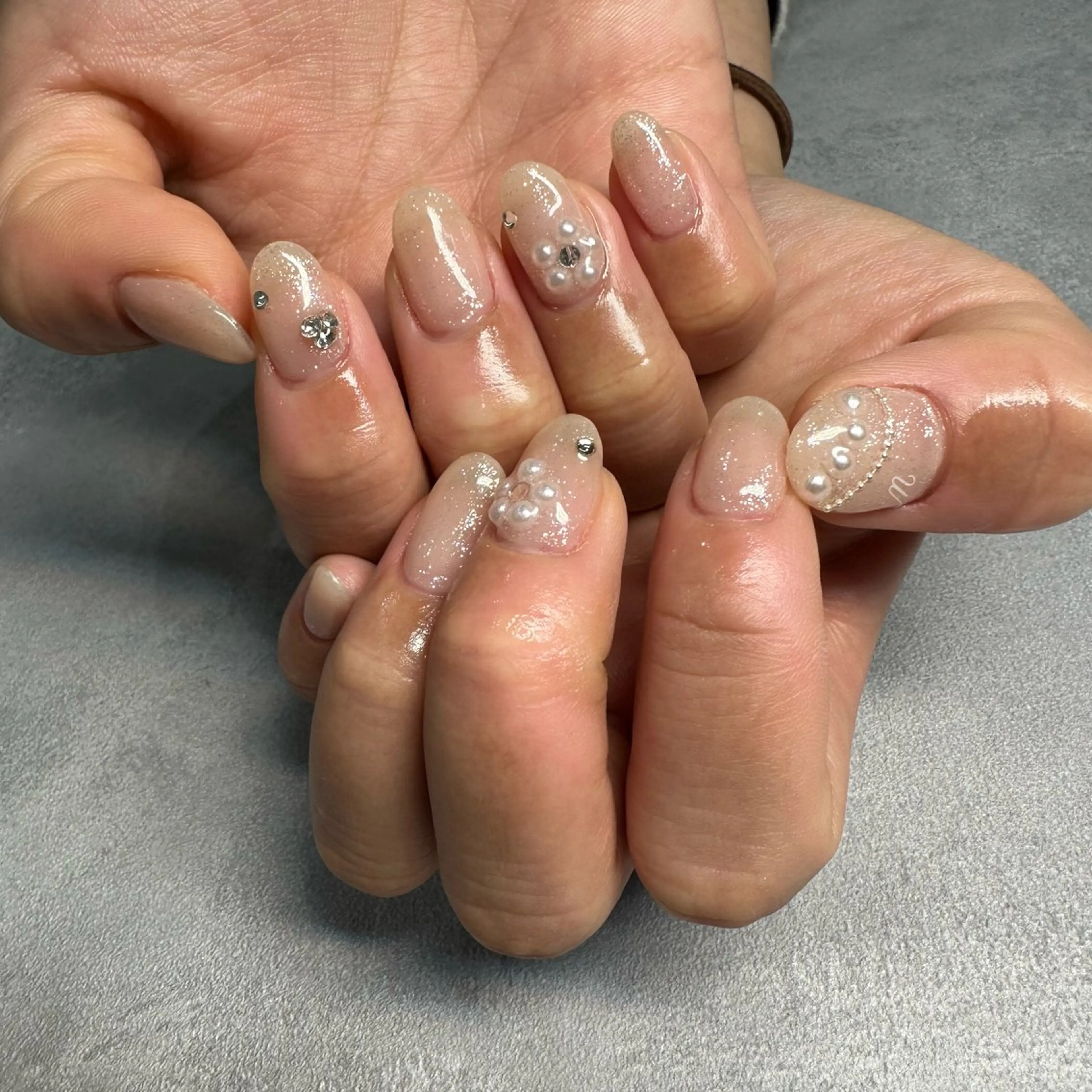 ネイル ハンドネイル 🩷🩵mm.大宮 Riyo🧸🩵🩷のネイルデザイン