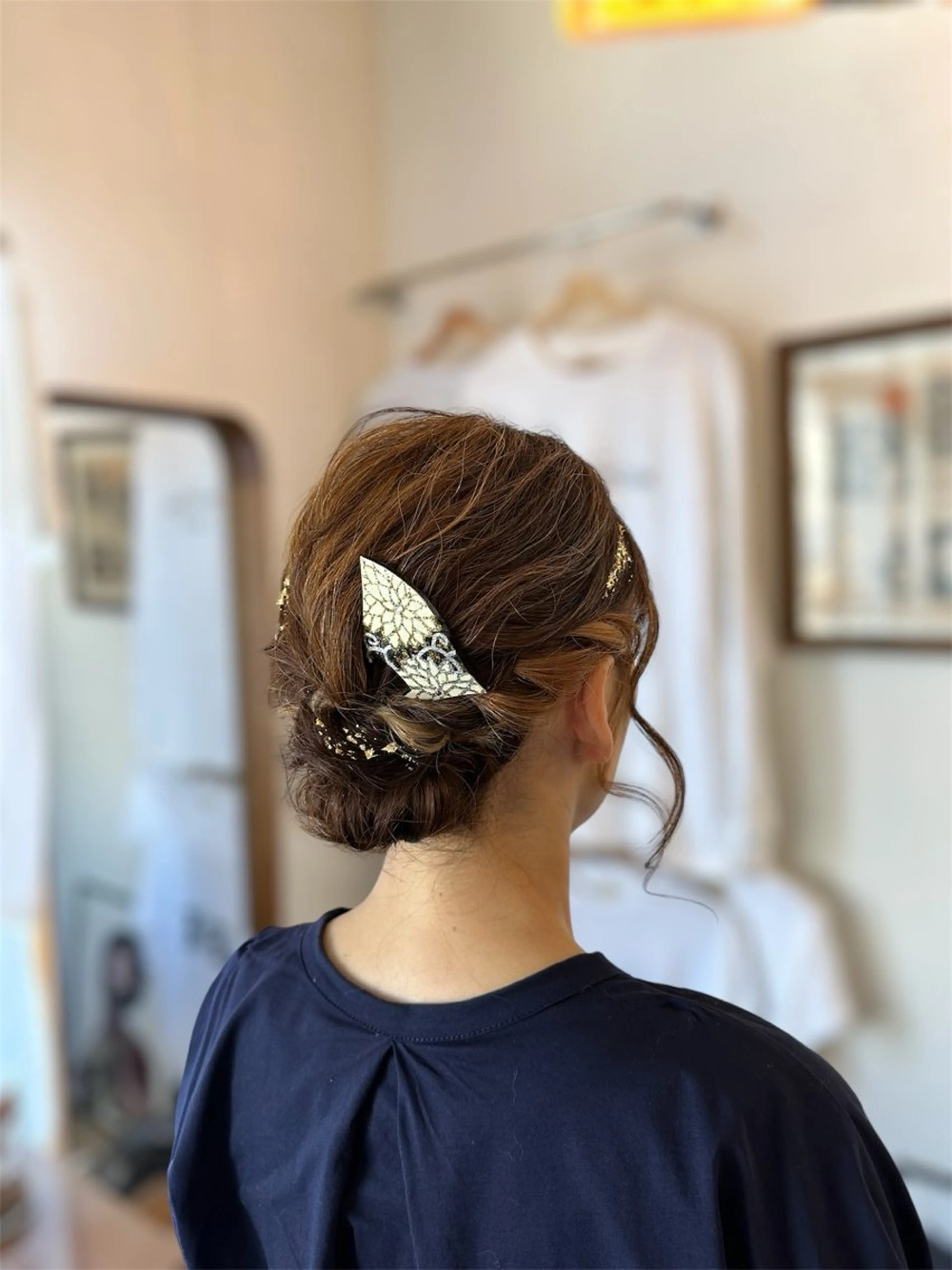 ミディアム ヘアアレンジ 岩村 夏姫のヘアスタイル