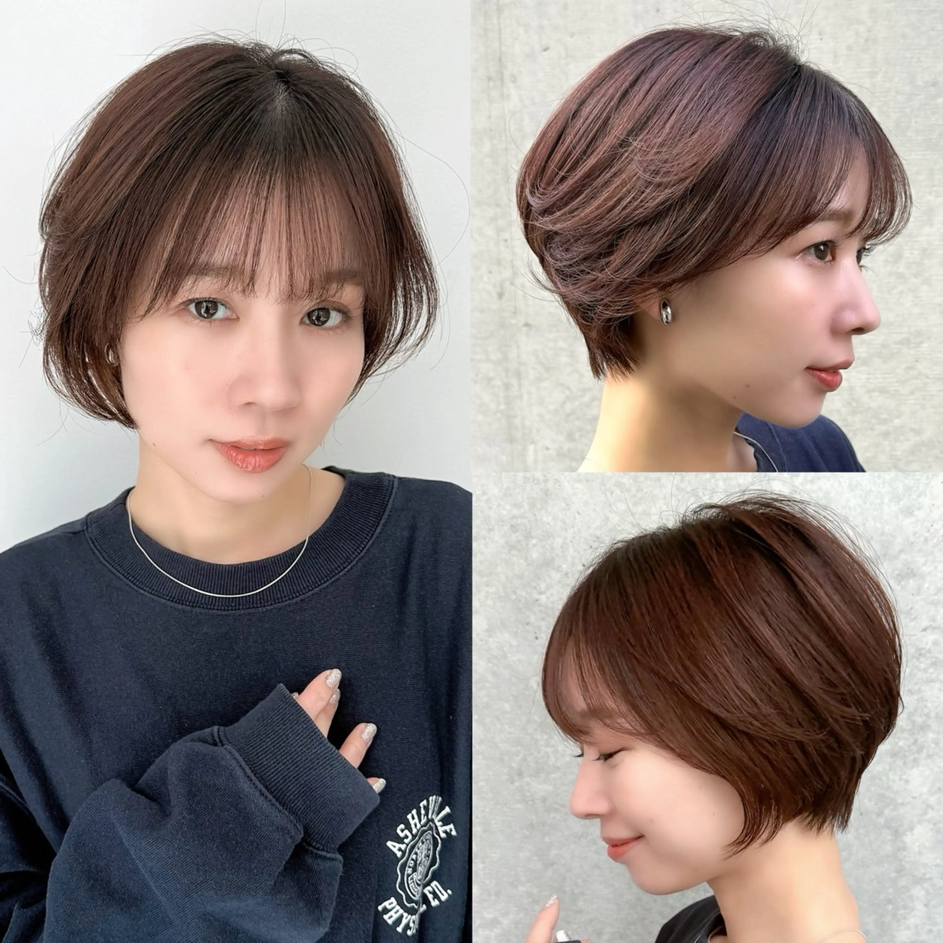 ショート ボブ 顔周りカット 髪質改善 韓国風ヘア レイヤーカット 大人美人ショート 杉浦主馬のヘアスタイル