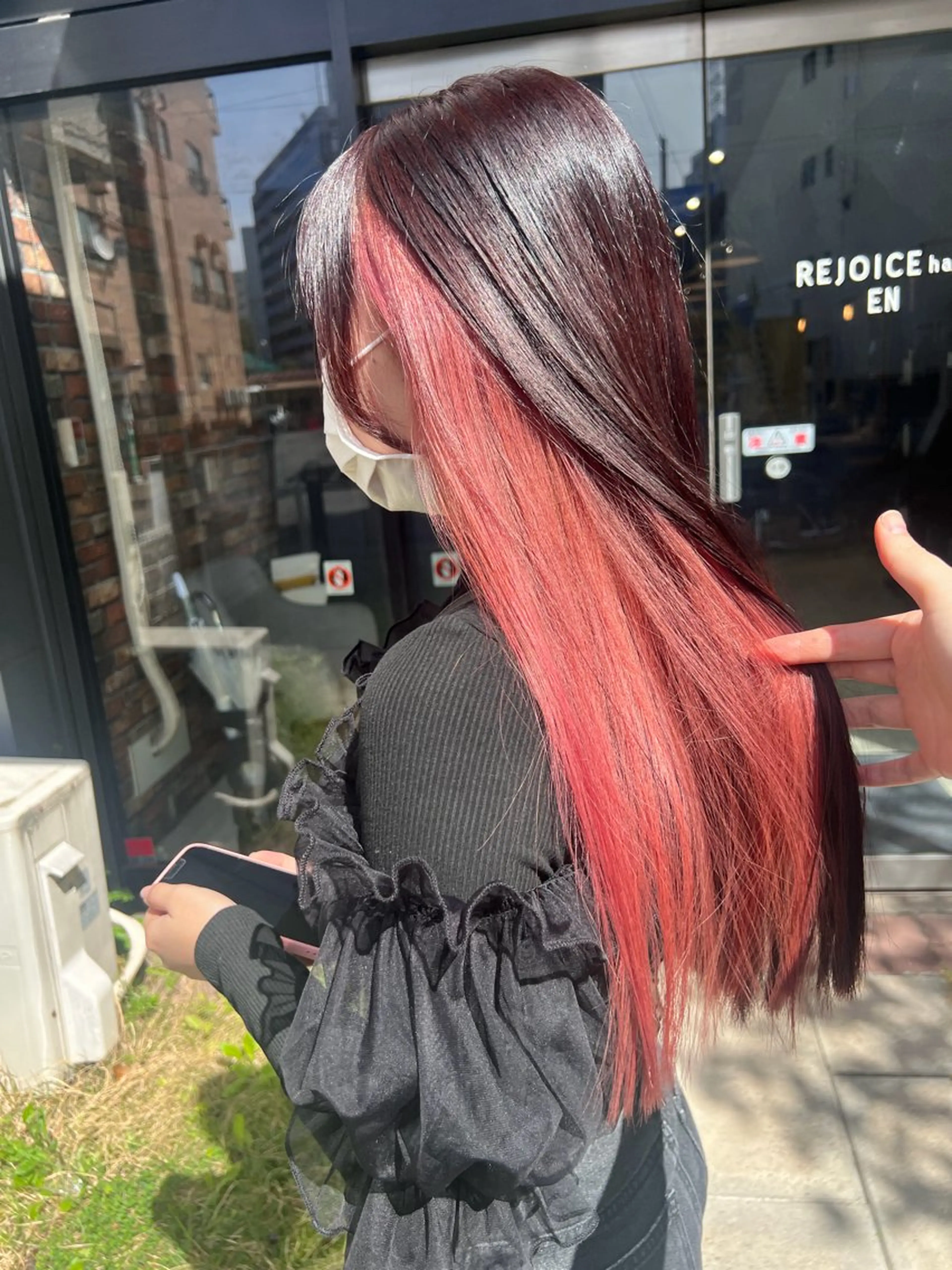 カラー インナーカラー ピンクカラー ヘアカラー ayumi / 郡山/暖色カラーのヘアスタイル