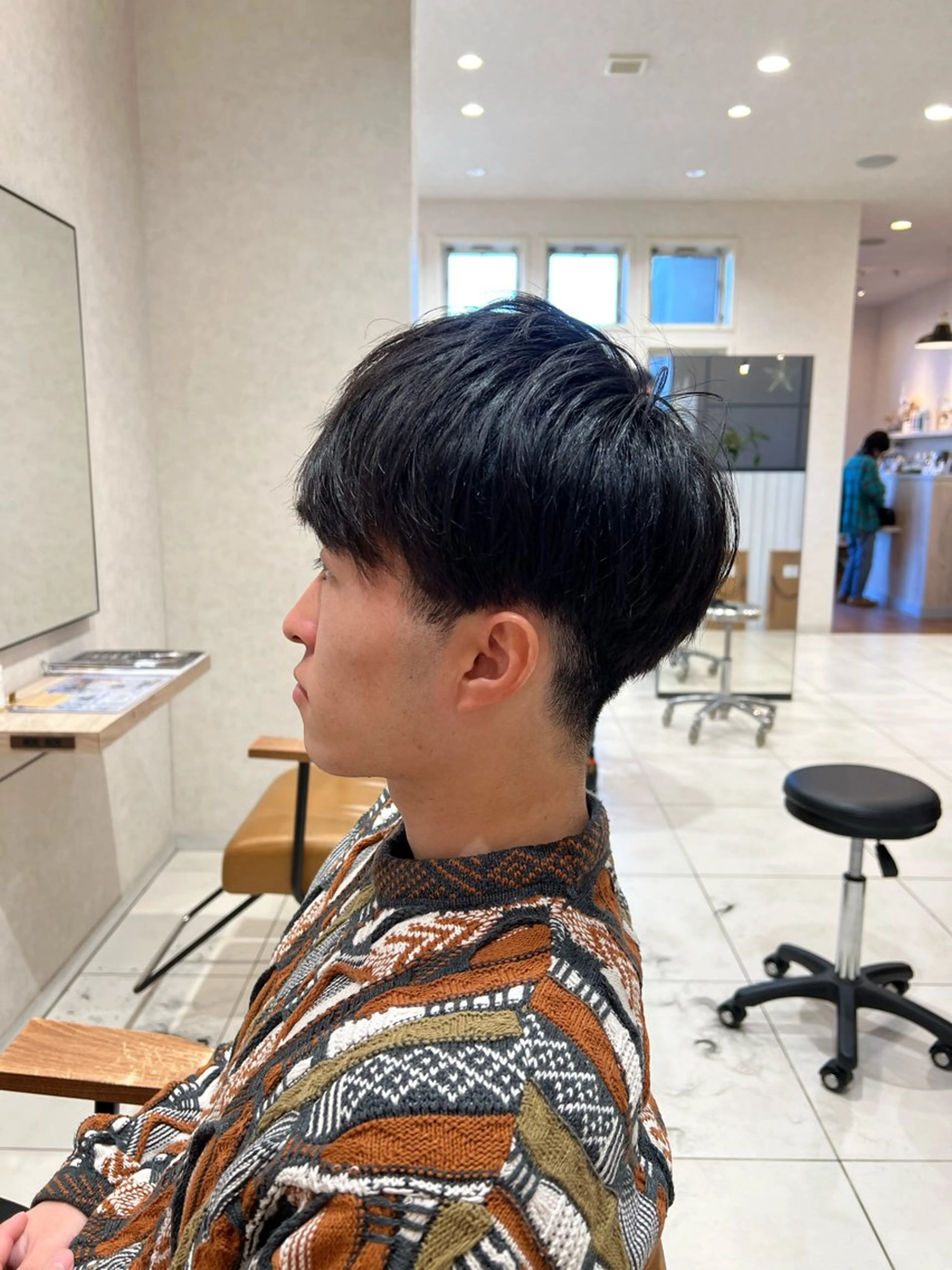 メンズ マッシュ メンズ特化フェザー パーマ🚗タケシのヘアスタイル