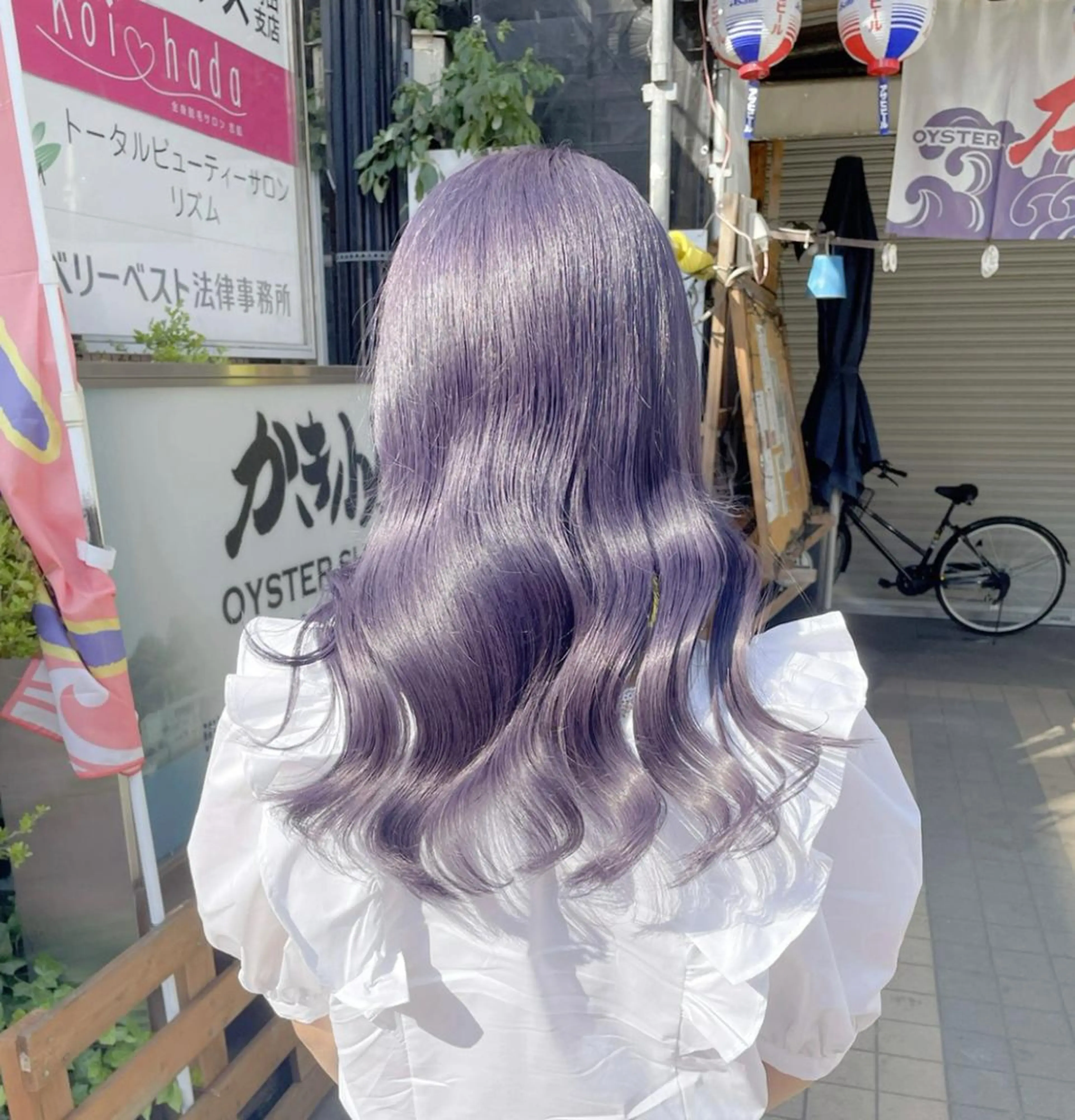 ロング カラー ブリーチ ヘアカラー トリートメント ヘアセット ハイトーン特化🎀 LEONのヘアスタイル