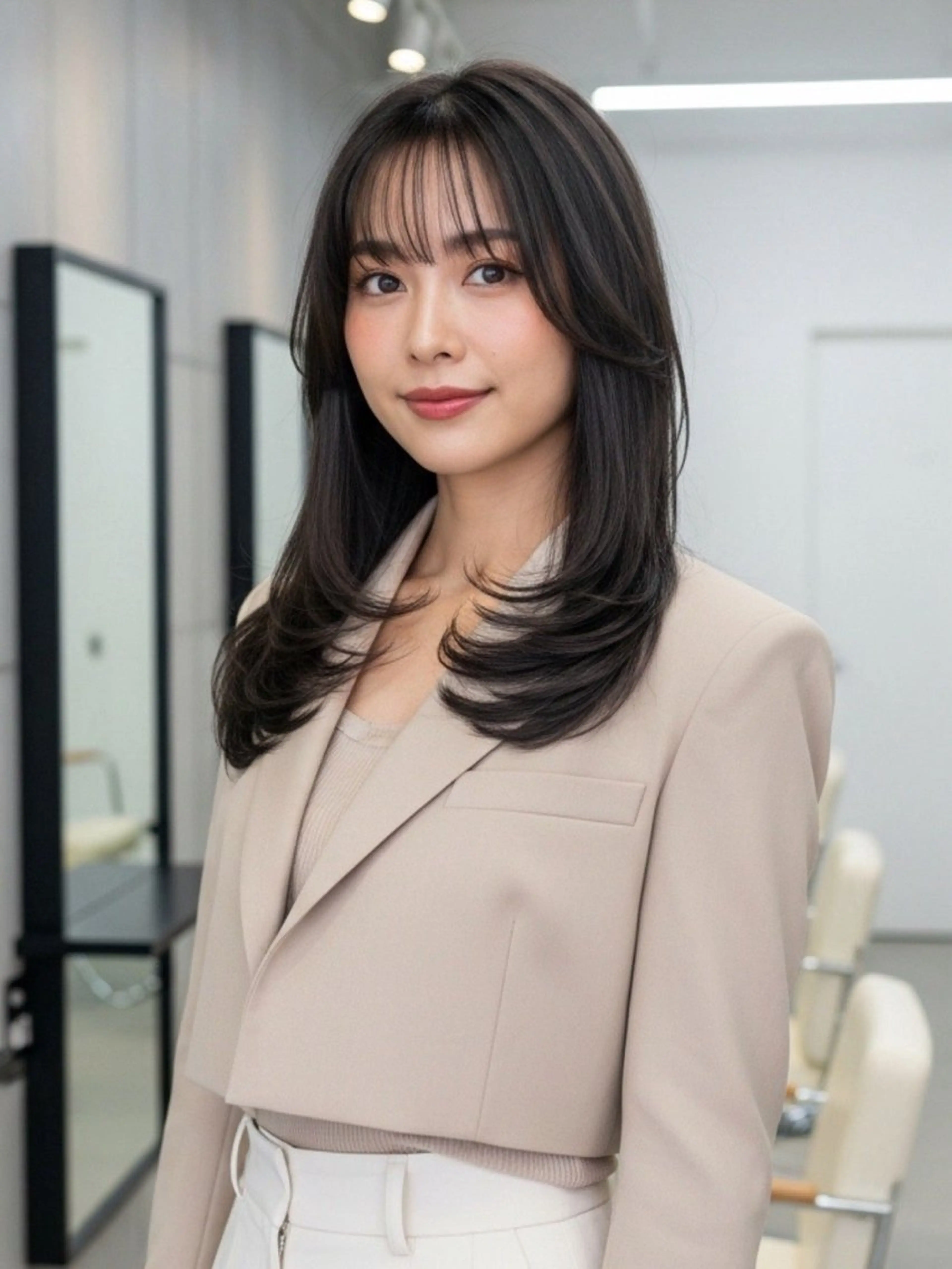 ロング 似合わせボブ✖️ 韓国レイヤー✨小関のヘアスタイル