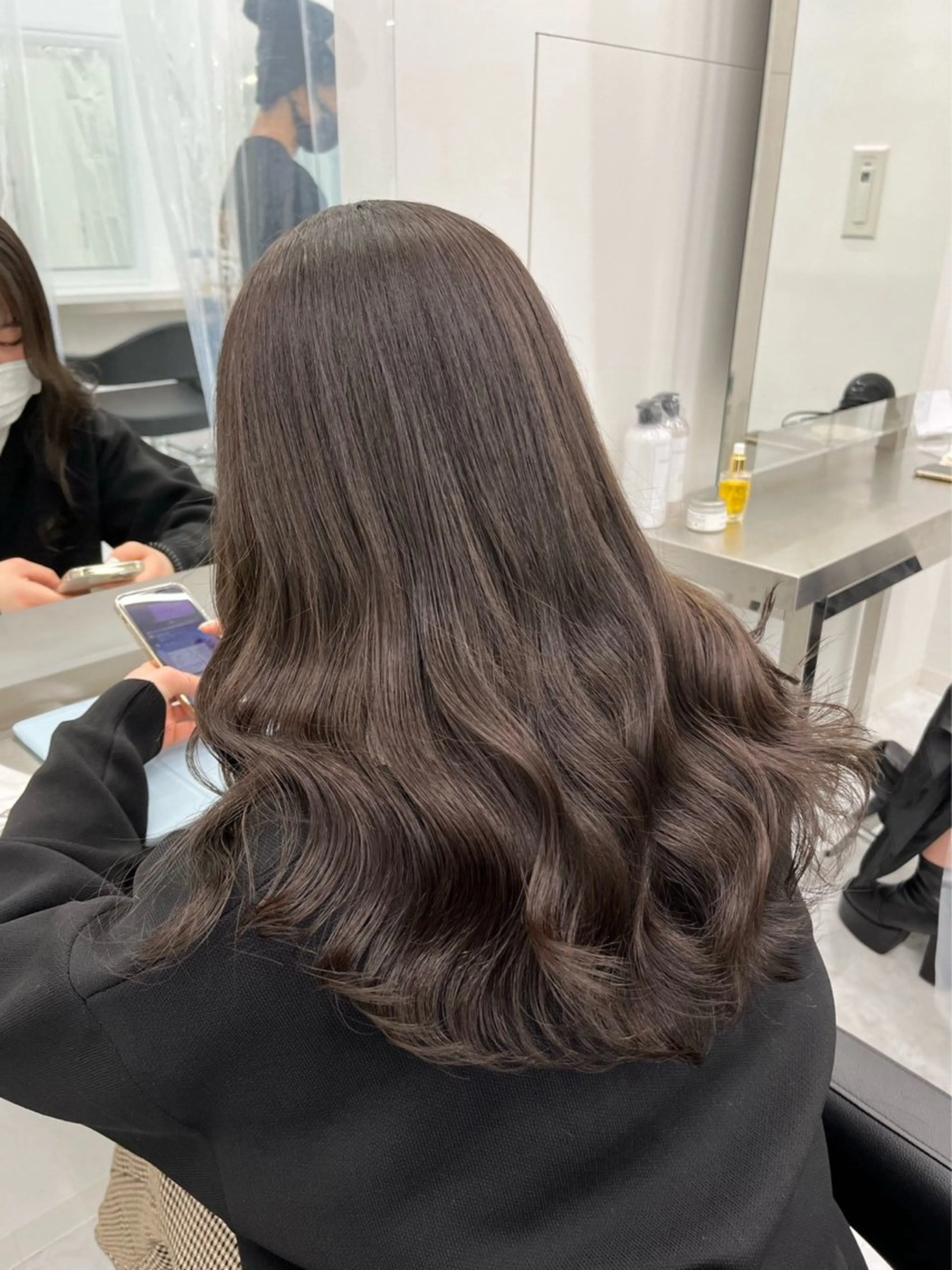 セミロング カット ヘアカラー うる艶トレンドヘア 🕊️上野BABYのヘアスタイル