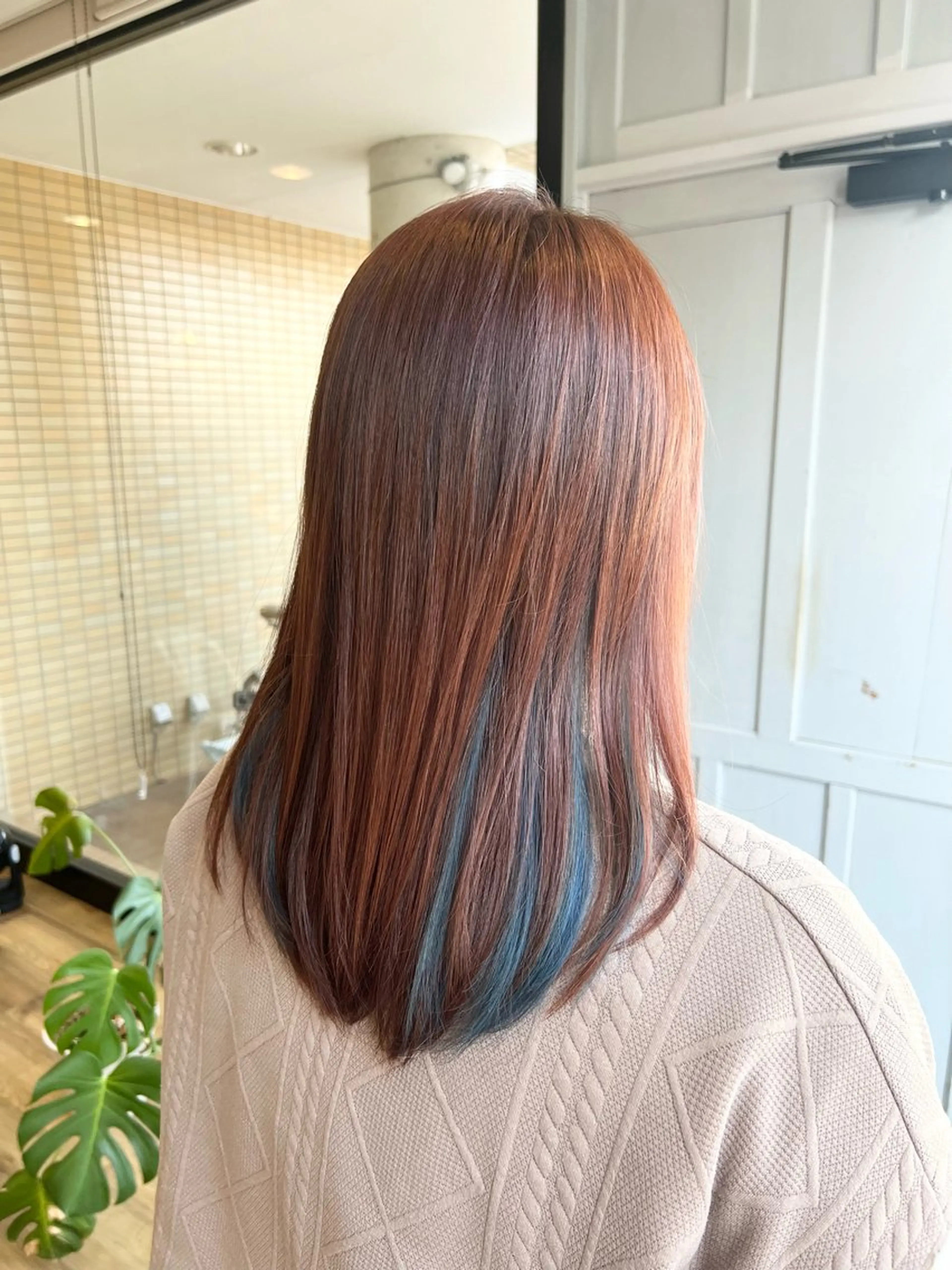 ミディアム カラー ブラウンカラー インナーカラー ヘアカラー トリートメント 堀 望美のヘアスタイル