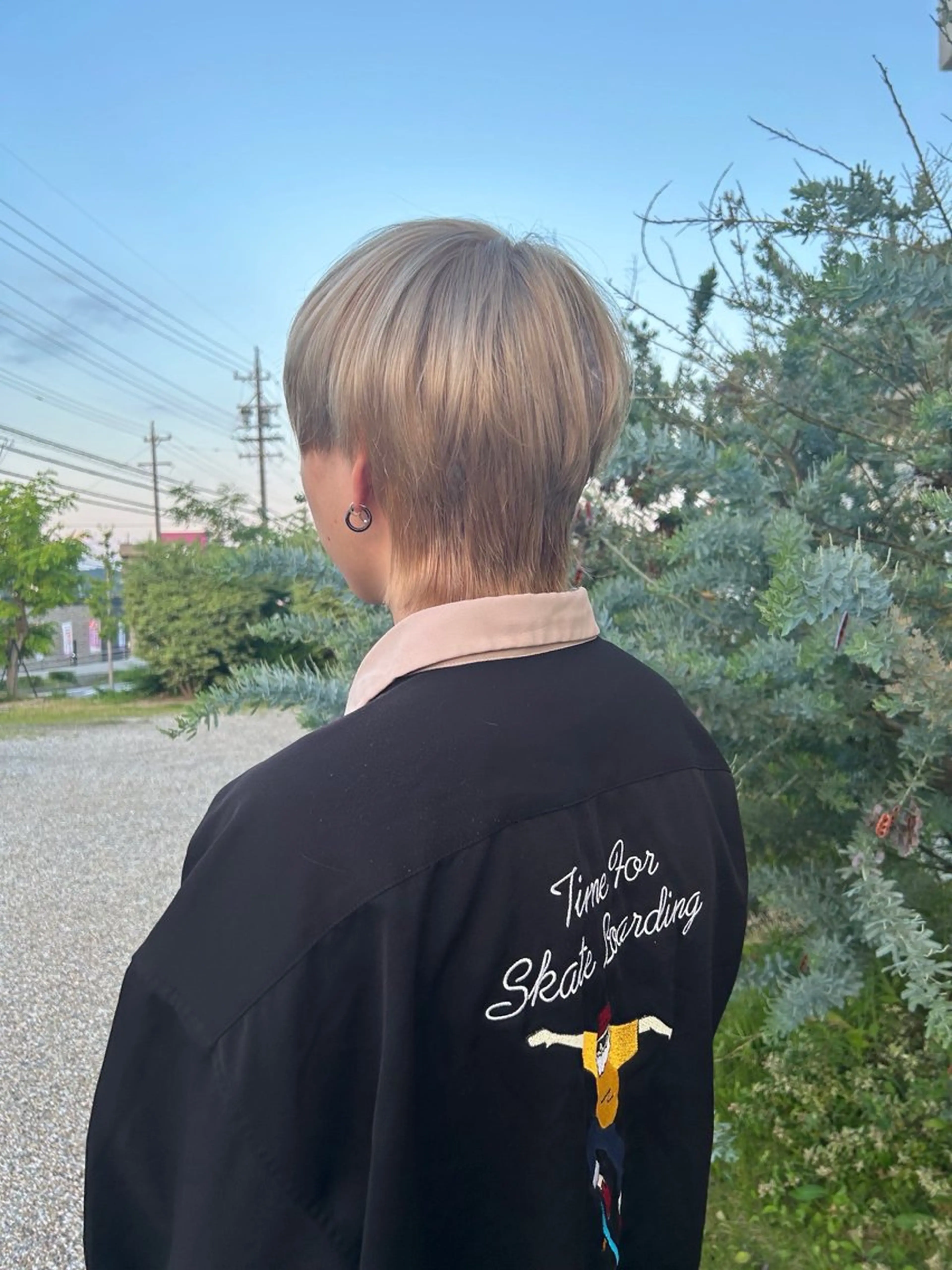 ショート カラー ベージュカラー ミルクティーベージュ 水谷 優華のヘアスタイル