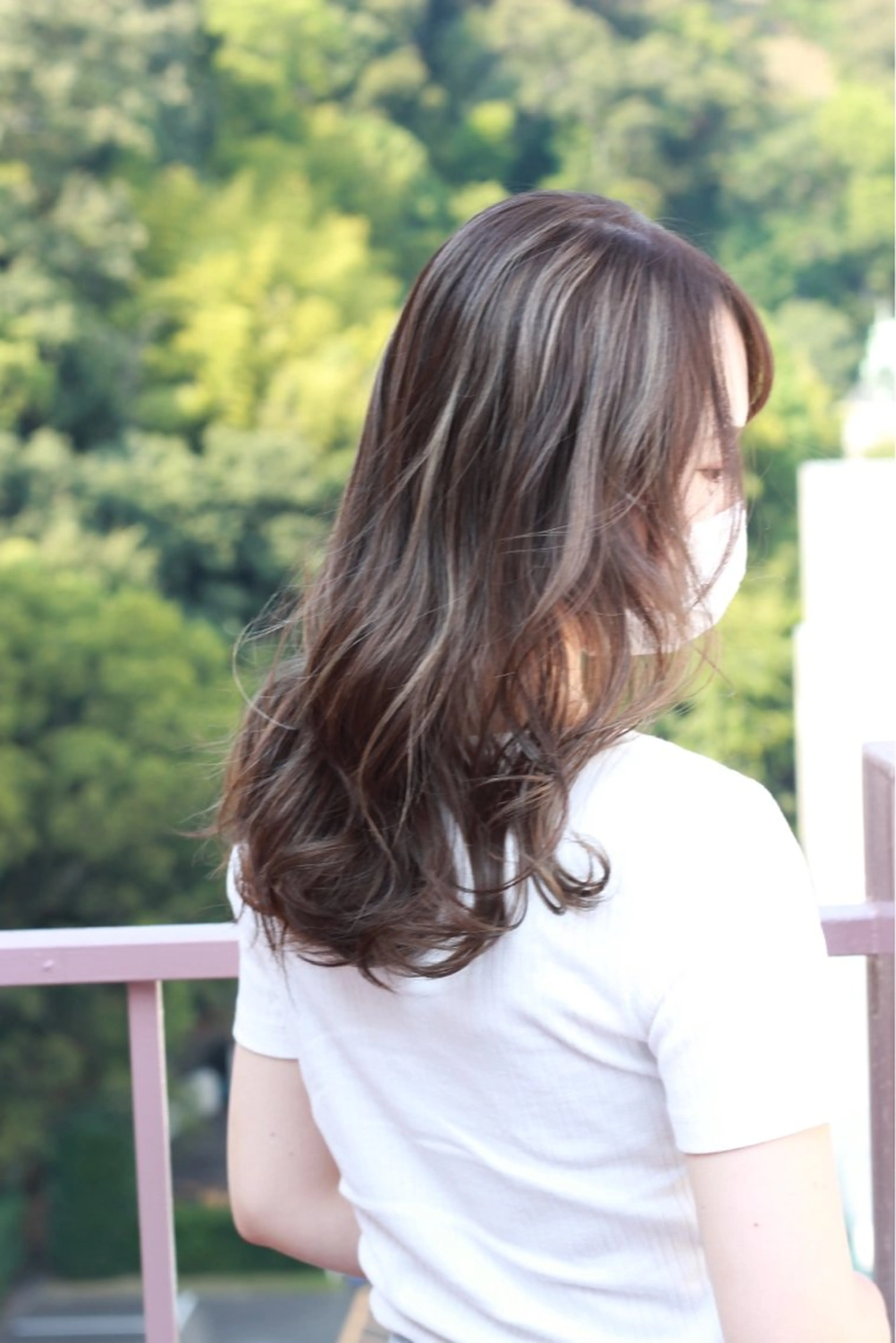 セミロング カラー グレージュ ハイライトカラー ハイライト ヘアカラー Viage （ビアージュ）のヘアスタイル