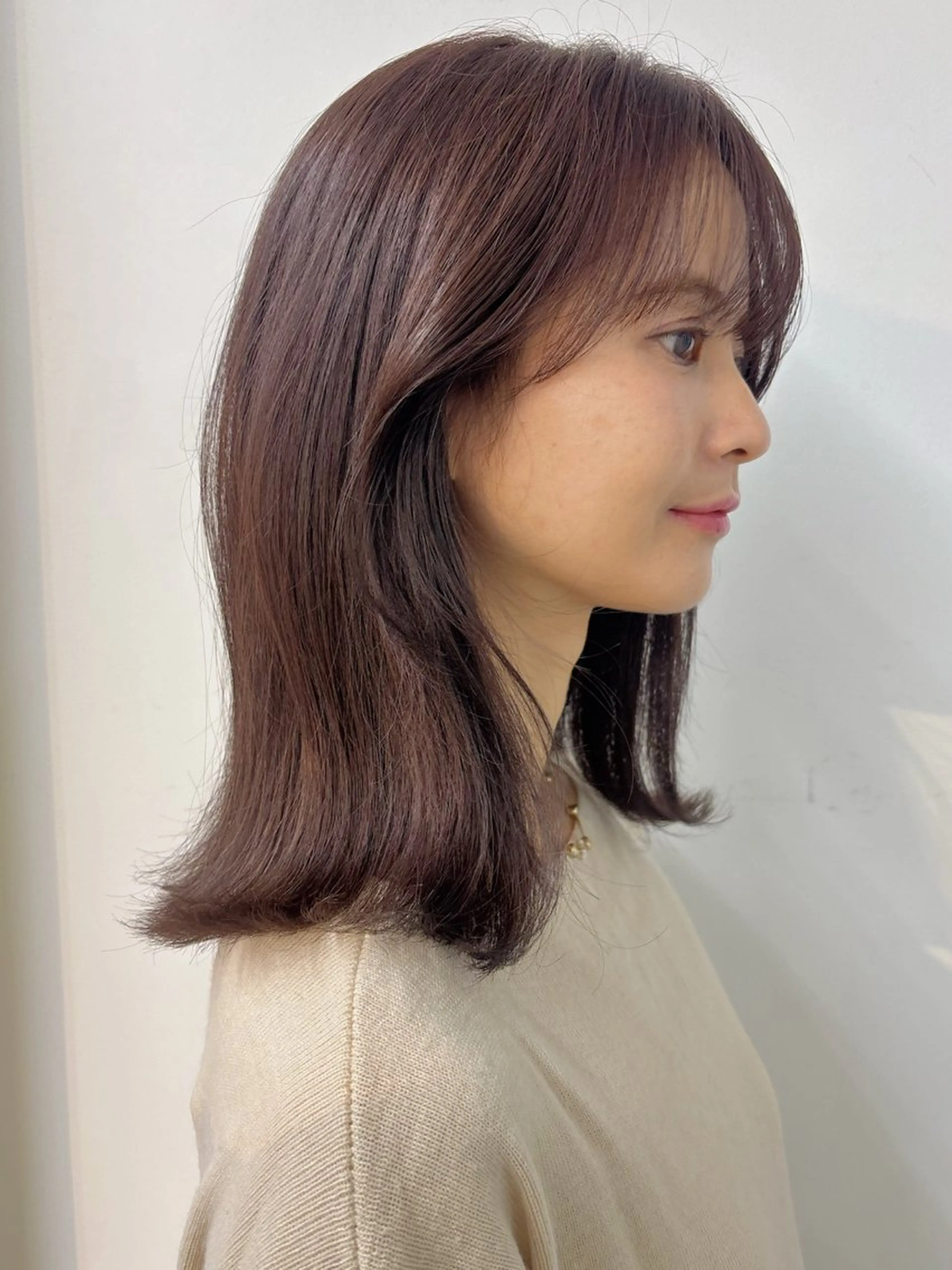 カラー ブラウンカラー カット ヘアカラー ボブ/ミディアム 親しみやすさ/さくらのヘアスタイル