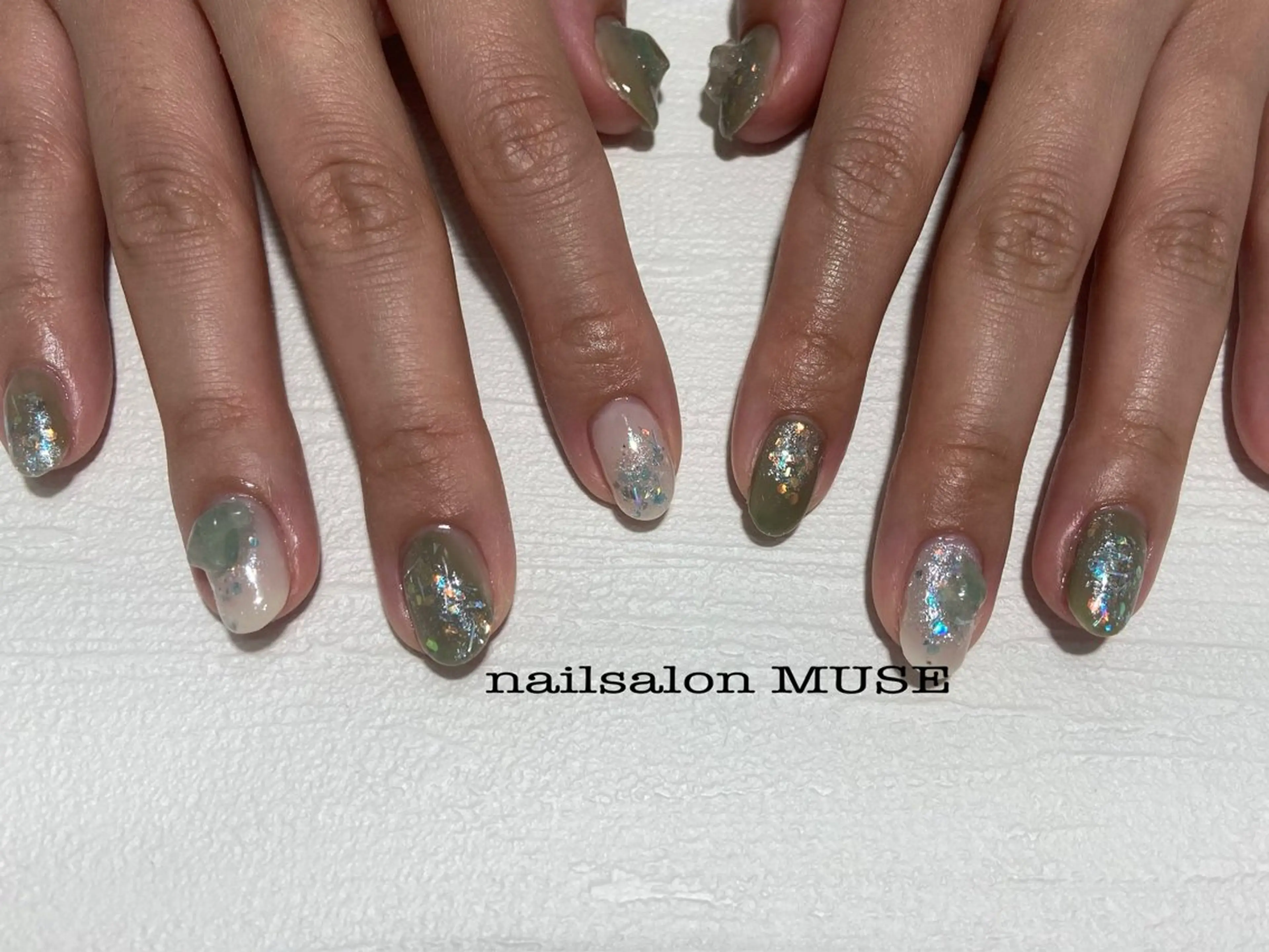 ネイル ラメ(グリッター) ニュアンスネイル Nail Salon MUSEのネイルデザイン