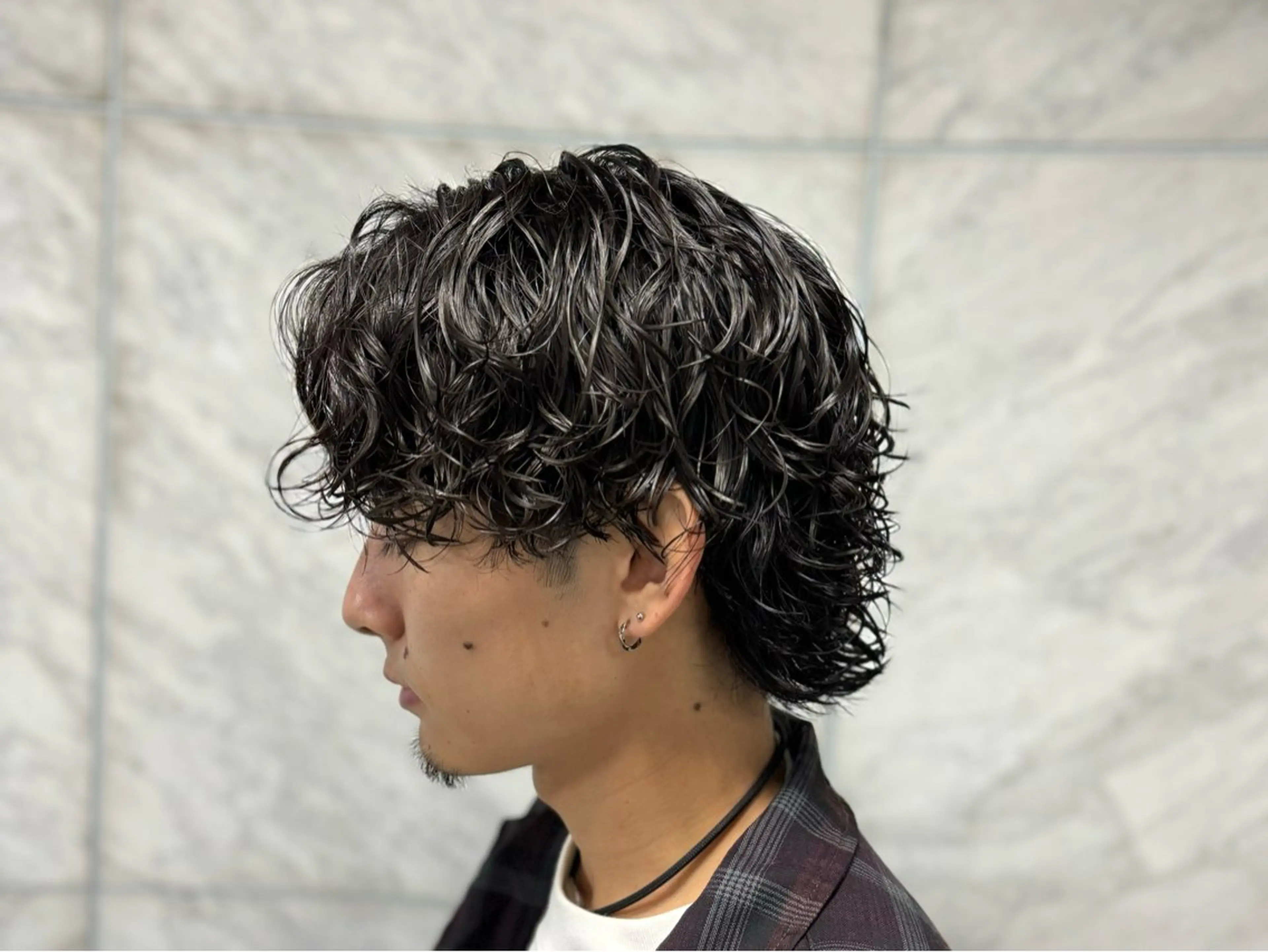 パーマ メンズ カット パーマ パーマ／京都駅 ／メンズ/藤井　翔のヘアスタイル