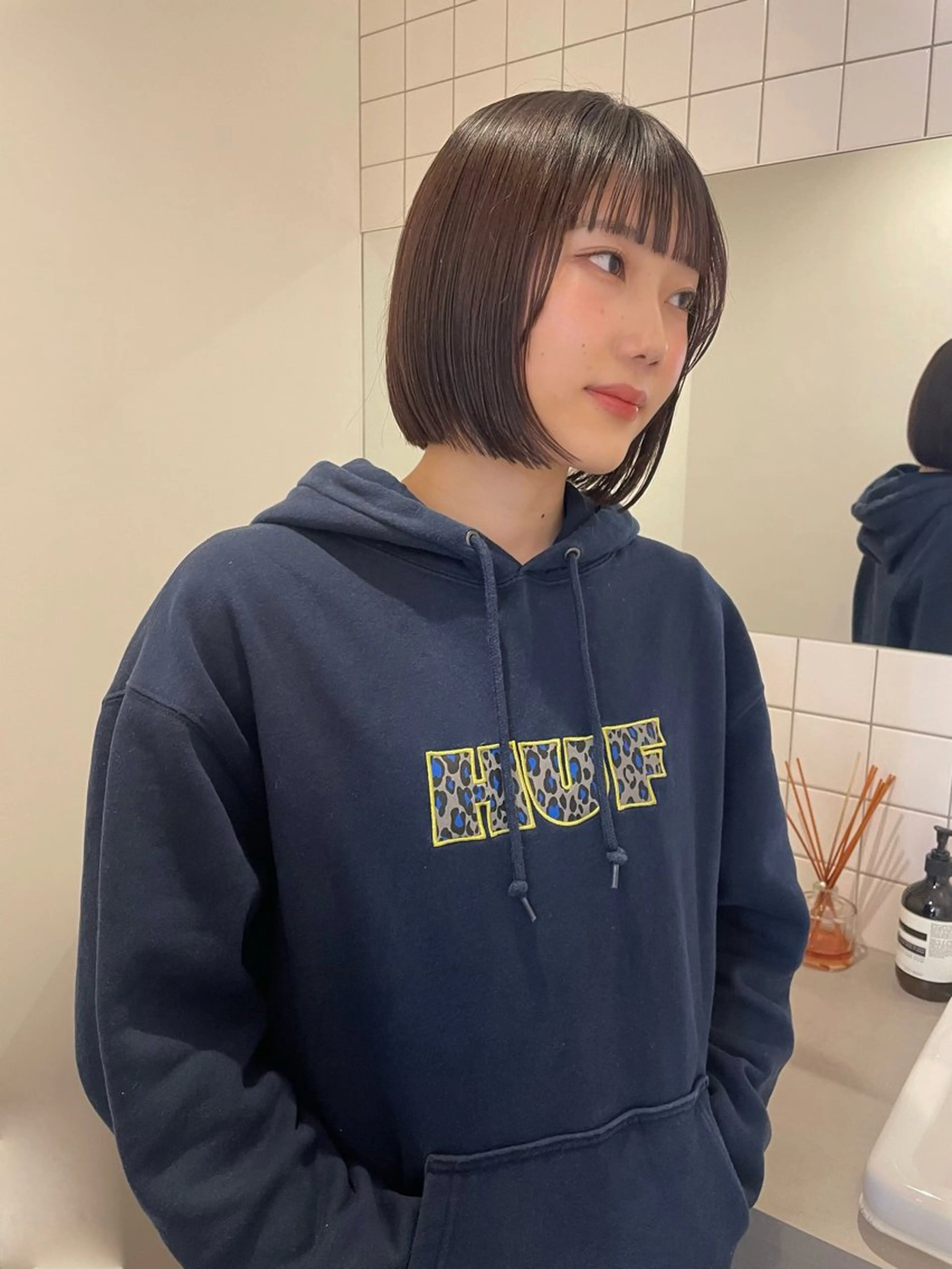 ショート ボブカットモデル/パ ーマ/harunaのヘアスタイル