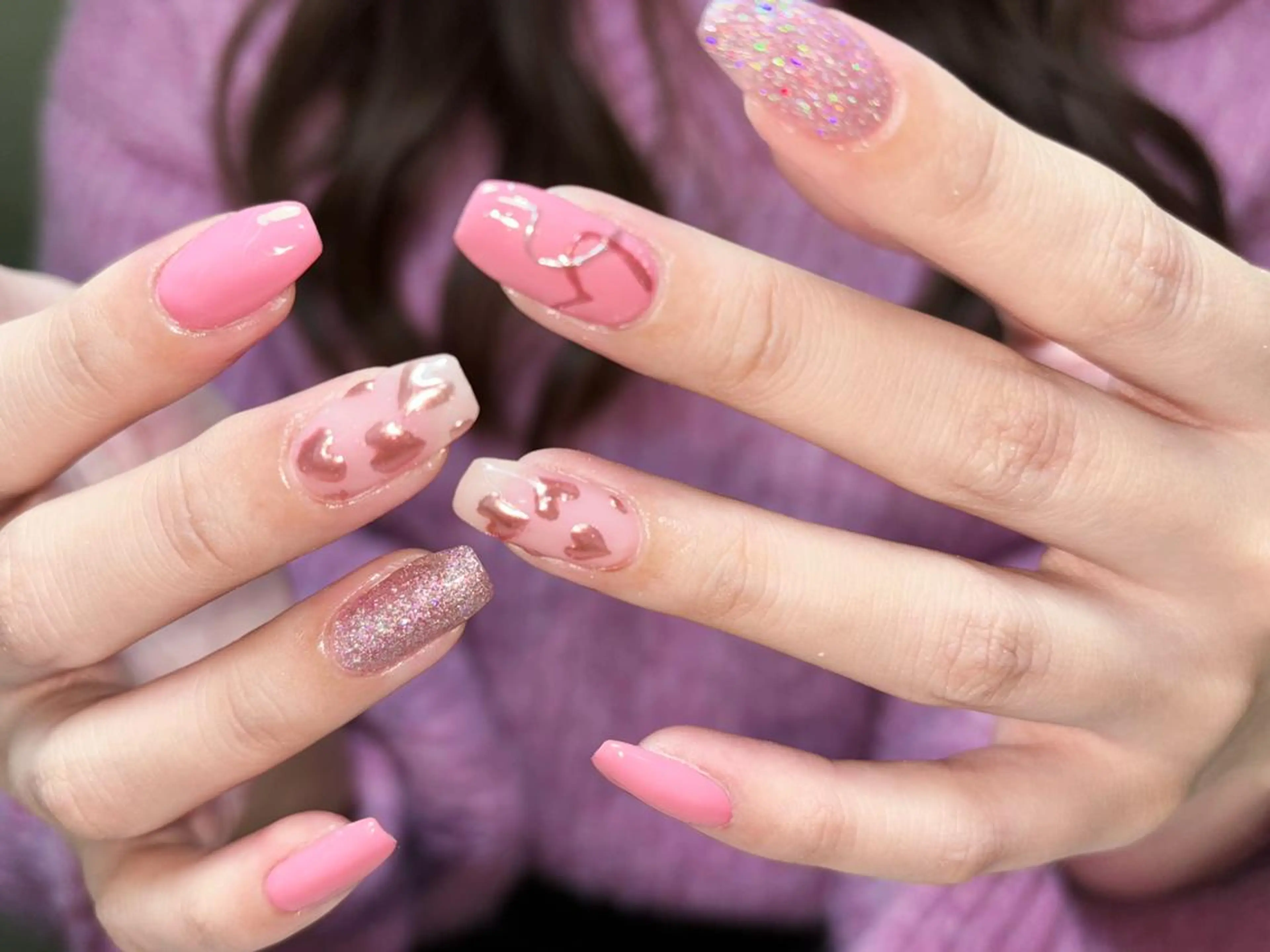 ネイル na🎀🎀na ちゅるちゅるのネイルデザイン