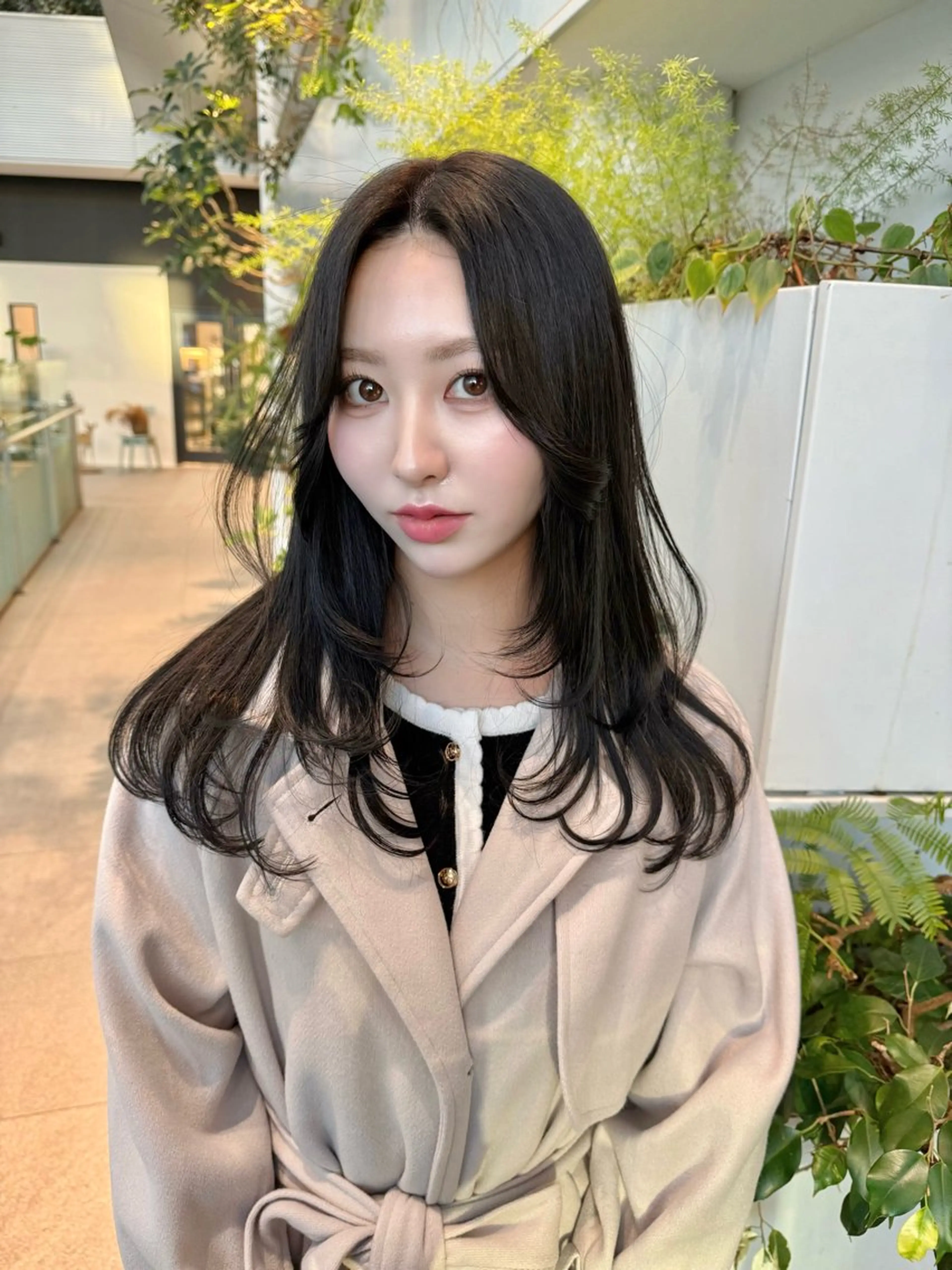 ミディアム カット ヘアカラー トリートメント 東北No.1完全個室 💐梶谷社長のヘアスタイル