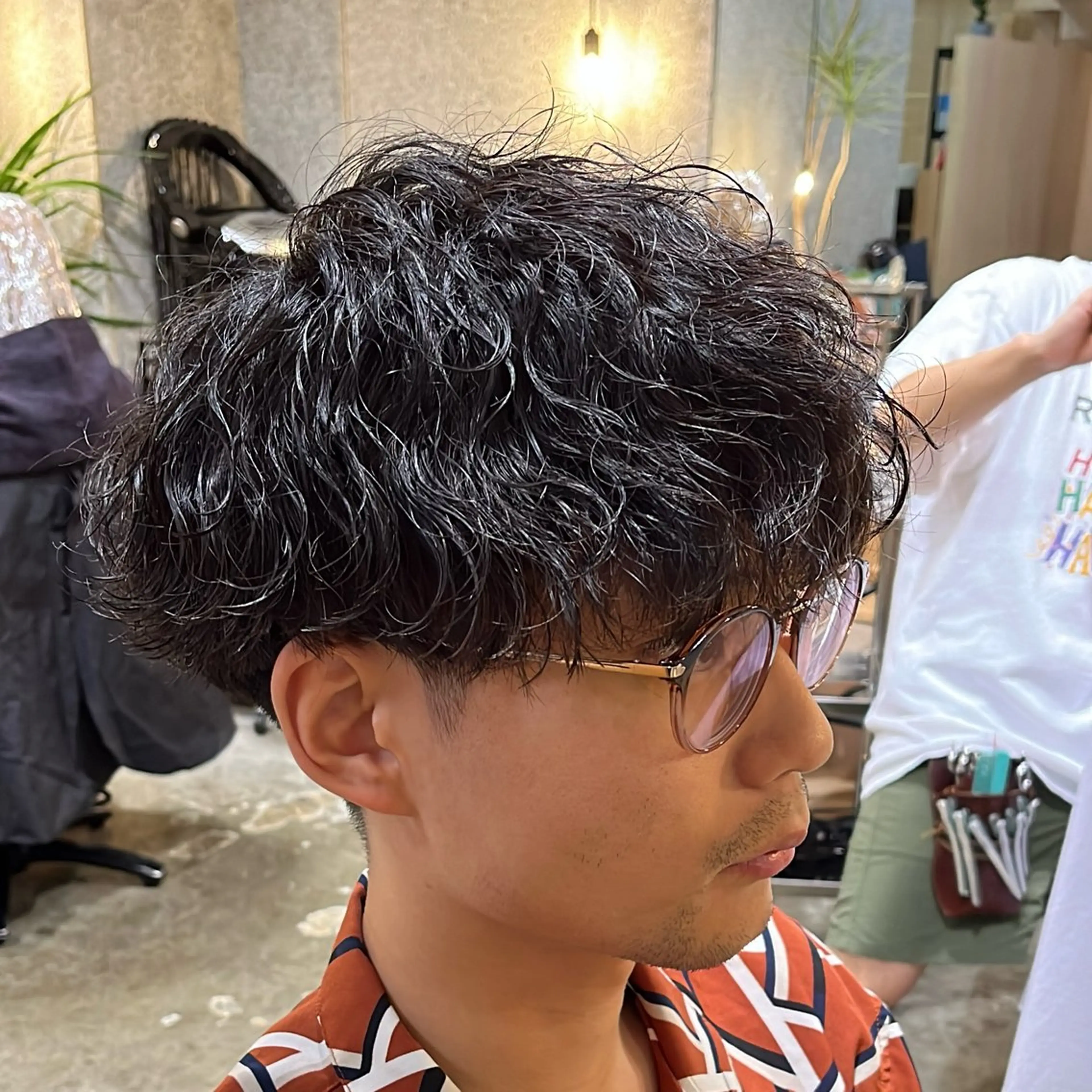 パーマ メンズ 波巻きパーマ カット パーマ 💇‍♂️キョウヤ パーマ特化💇‍♂️のヘアスタイル