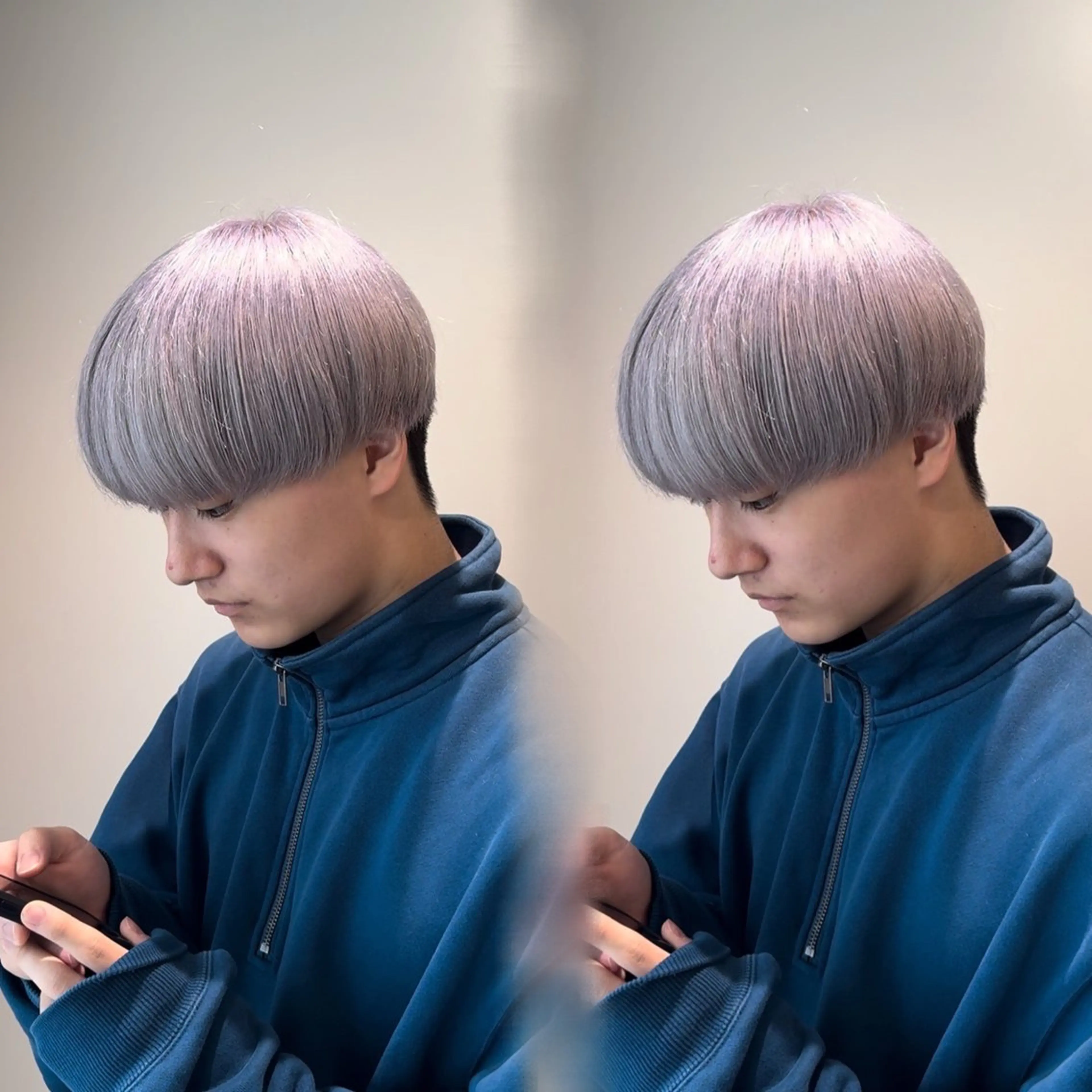 カラー メンズ ヘアカラー エクステ/ハイトーン /HARUNAのヘアスタイル