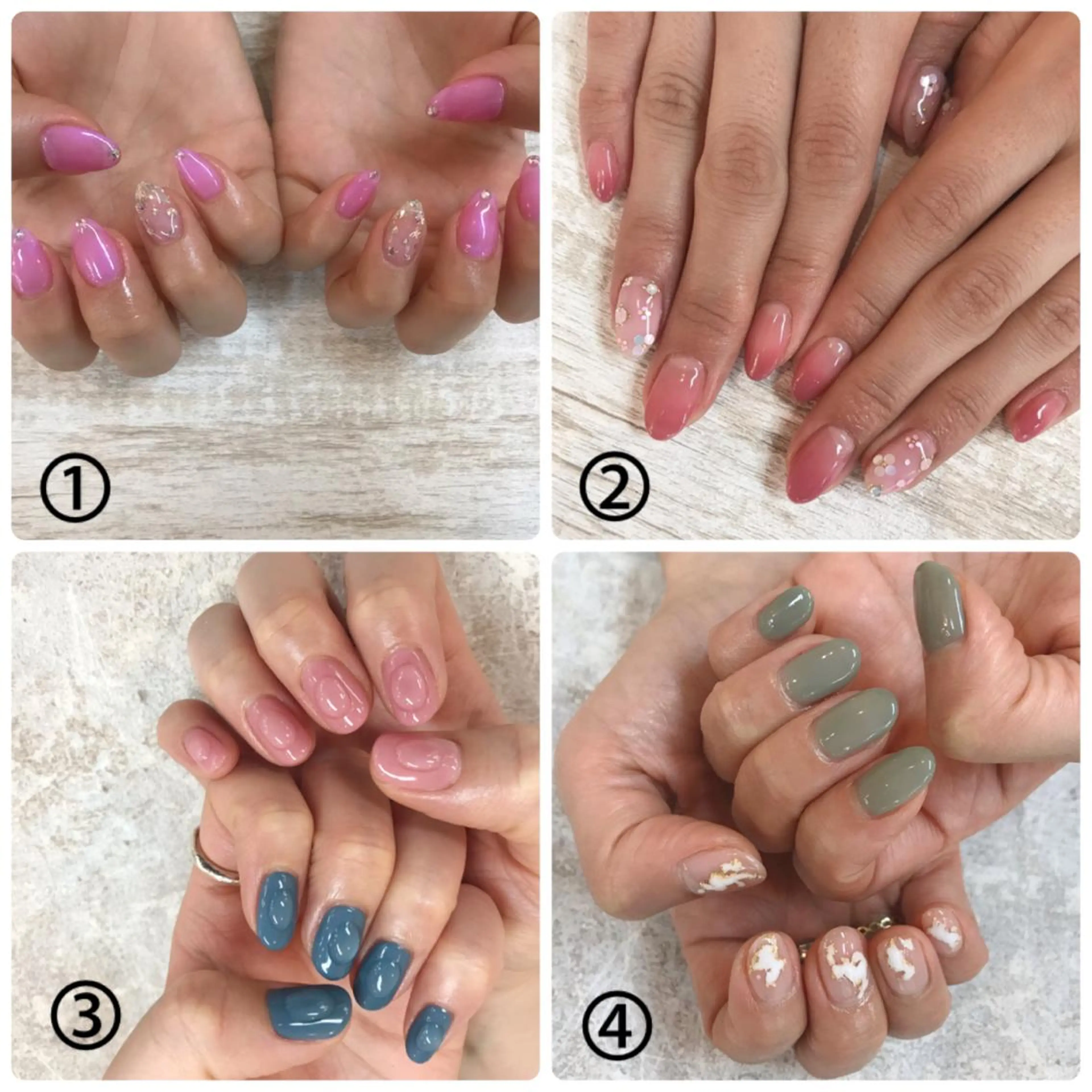 ネイル アートネイル キラキラネイル おそろいネイル 岡本 友恵のネイルデザイン