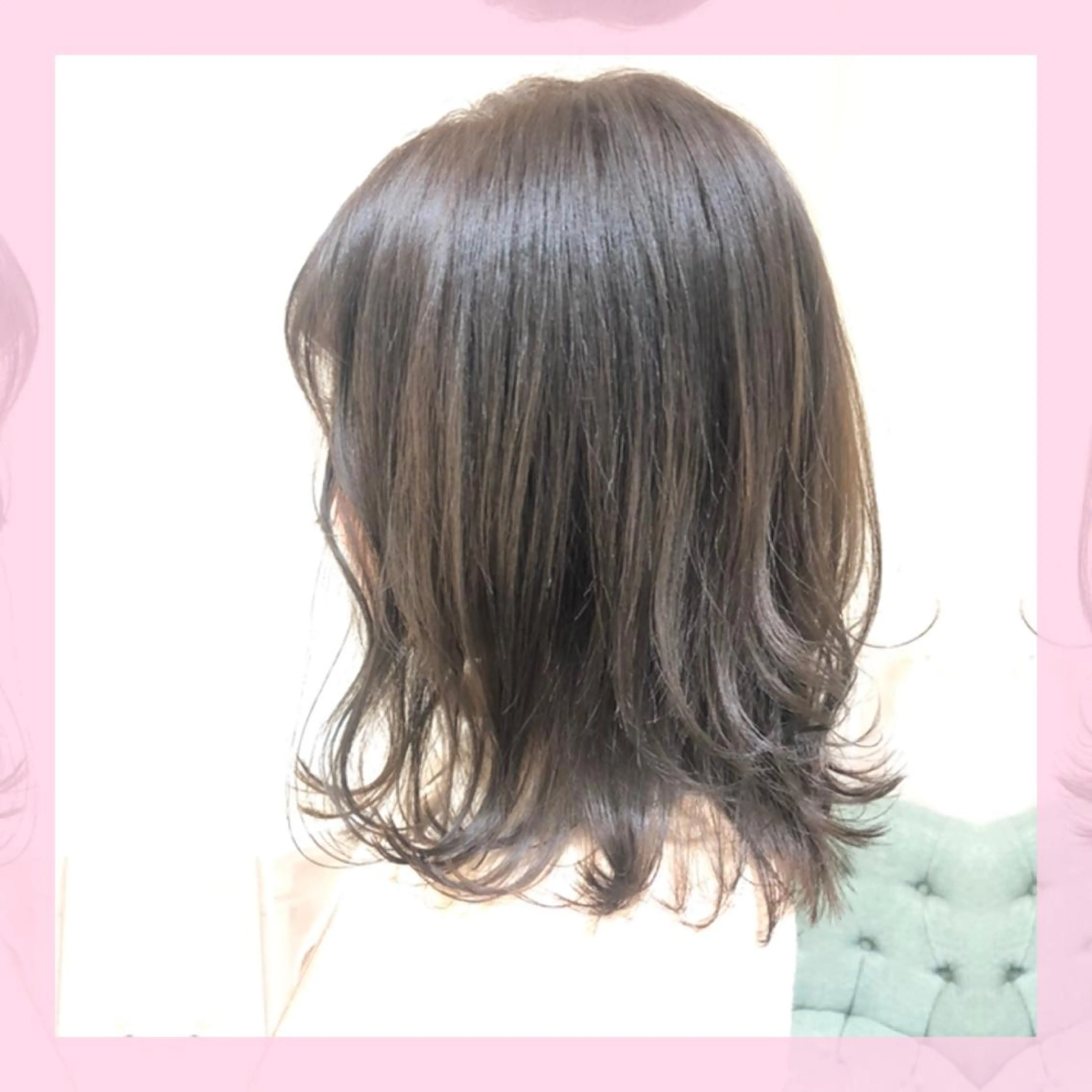 ミディアム カラー ブラウンカラー オリーブブラウン カット ヘアカラー トリートメント plum.所属・🍒前川 🍒のヘアスタイル