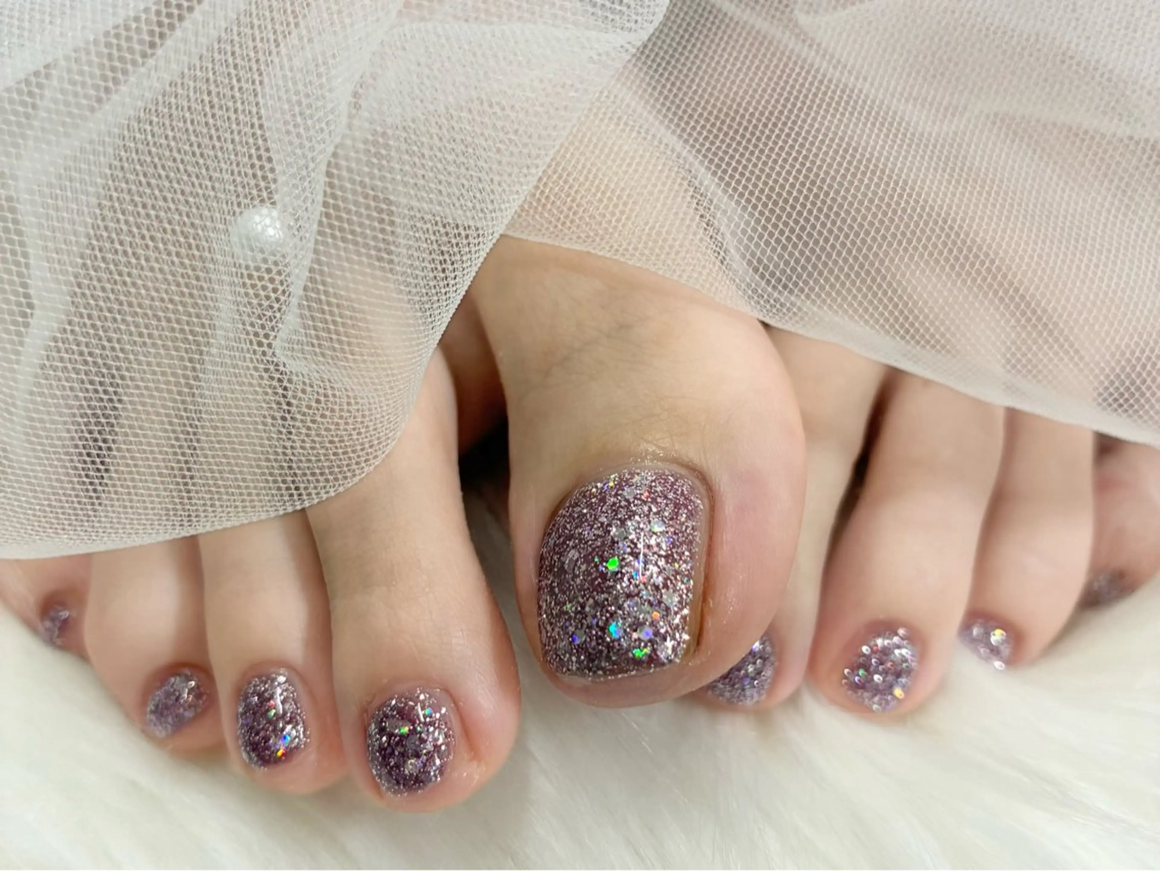 ネイル フットネイル ワンカラーネイル フットネイル LORAN Hotaruのネイルデザイン