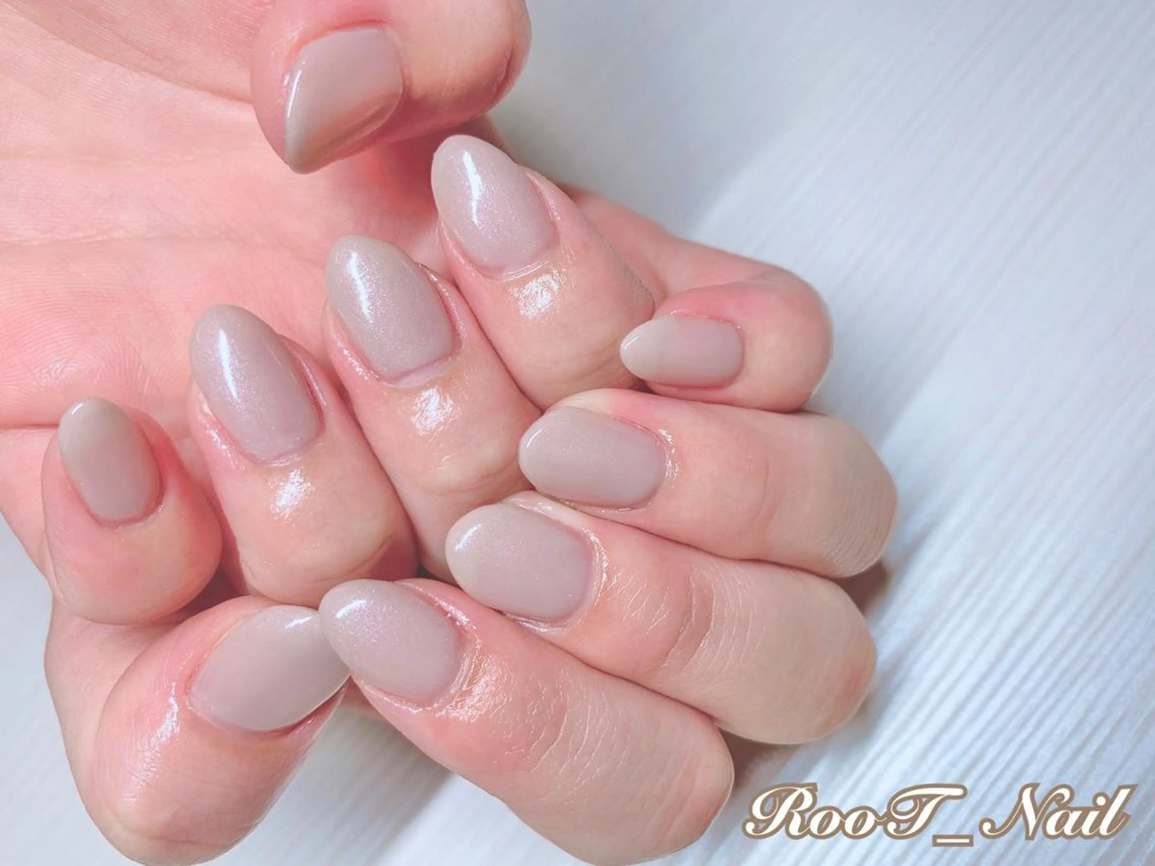 メンズ ネイル ワンカラーネイル ハンドネイル RooT Nailのネイルデザイン