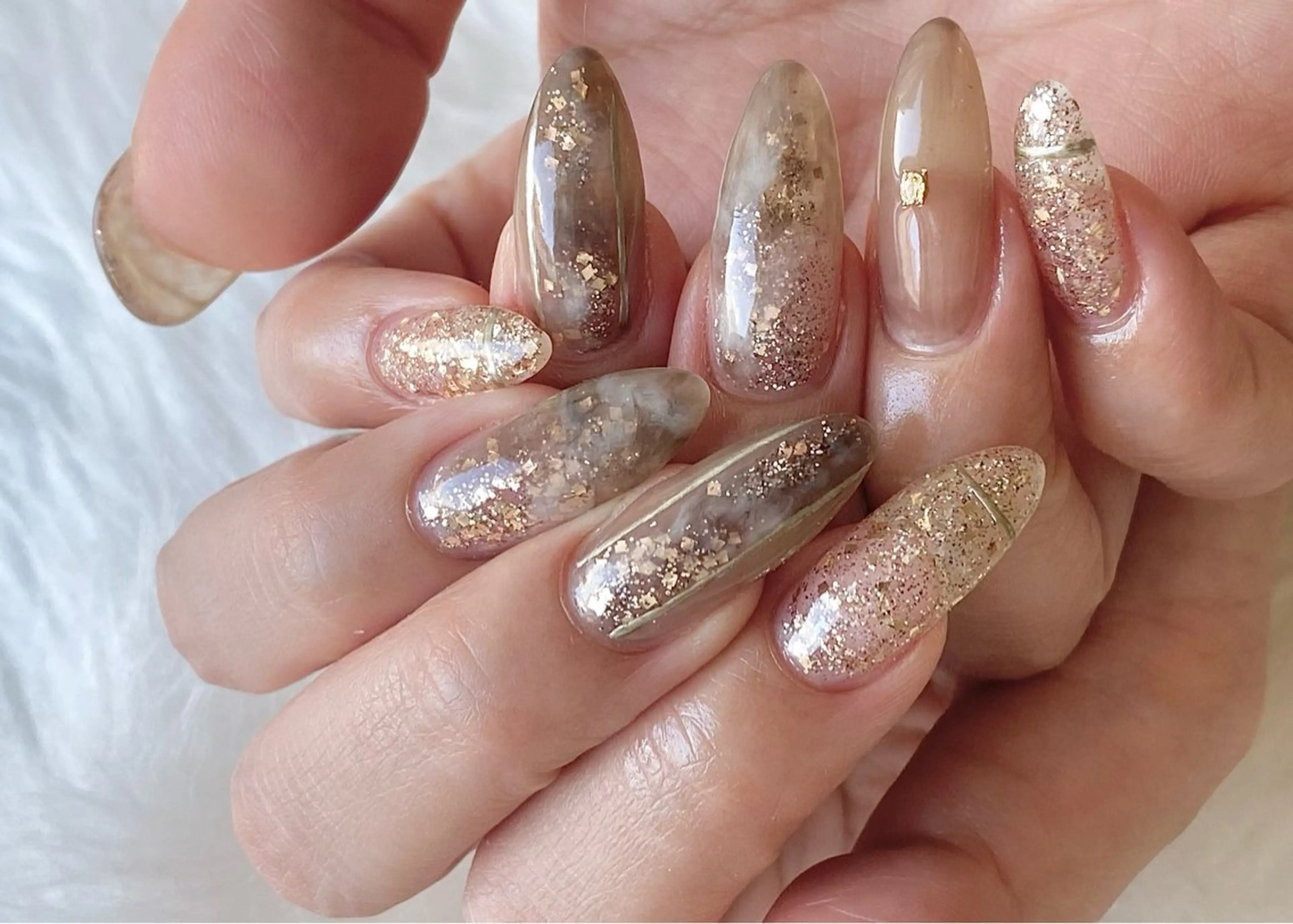 ネイル ハンドネイル Ray. /綺麗目ニュアンスのネイルデザイン