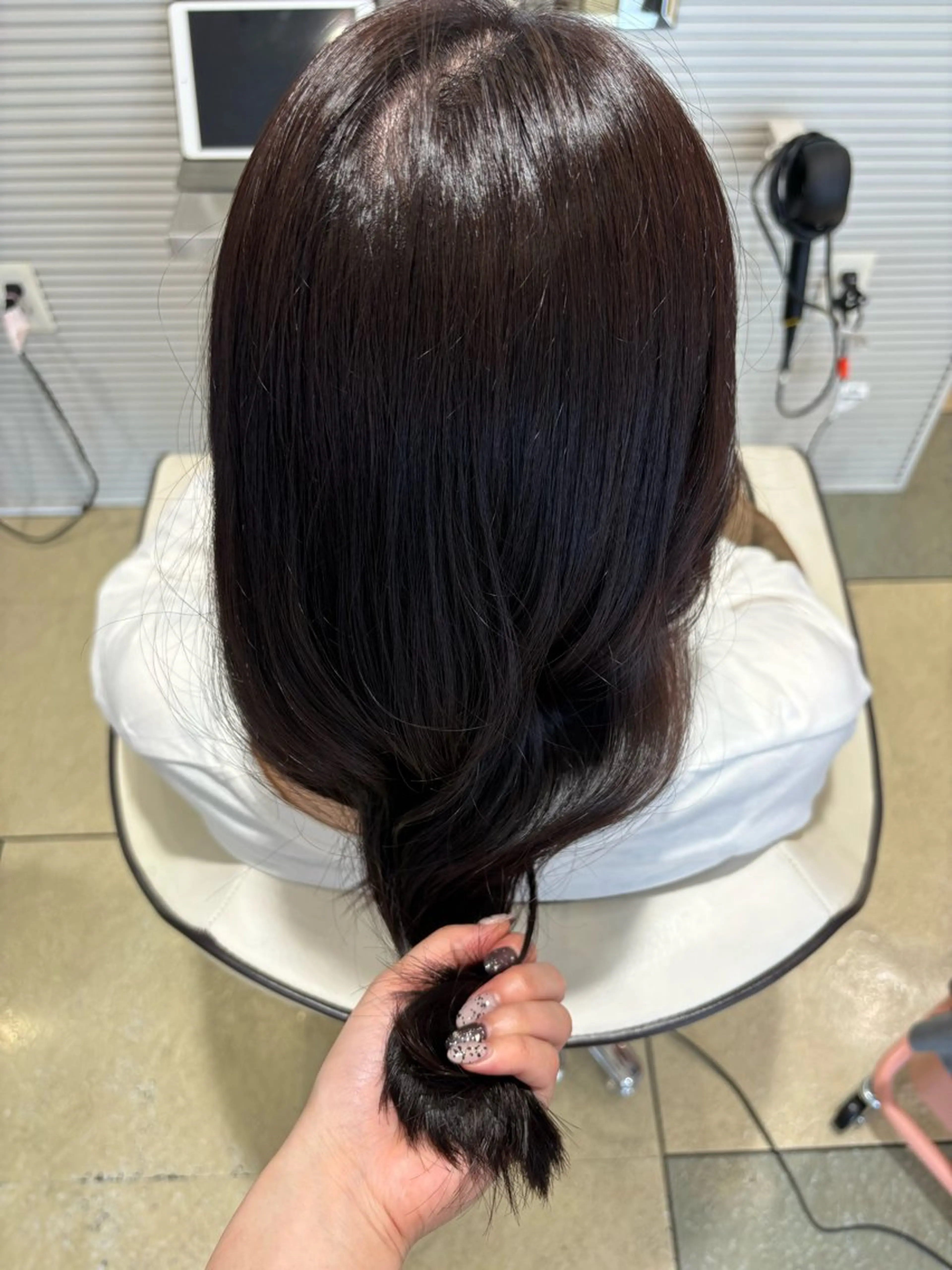 セミロング カラー 透明感カラー/ くびれヘア/ユウユのヘアスタイル