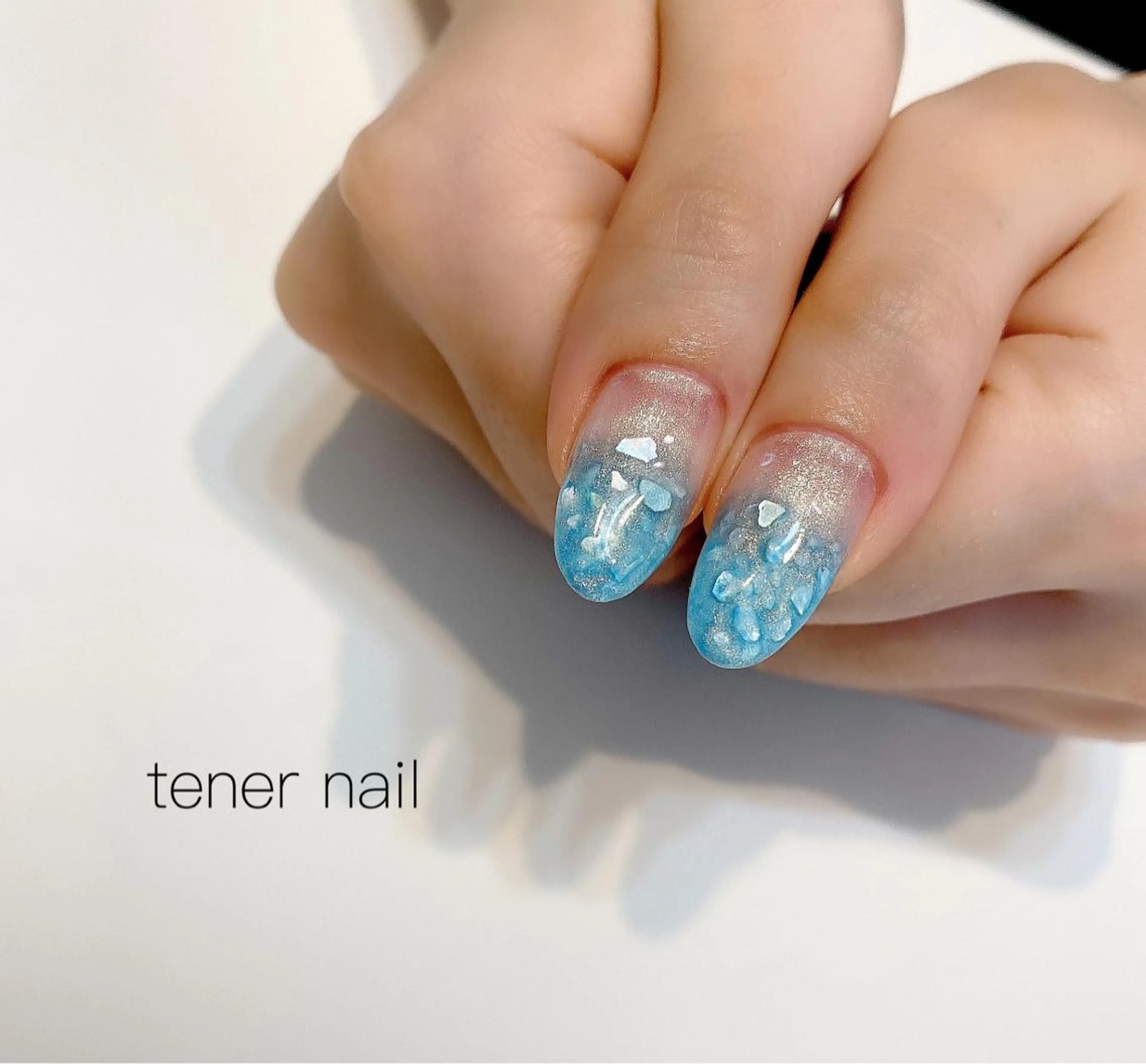 ネイル ブルー テネルネイル tener nailのネイルデザイン