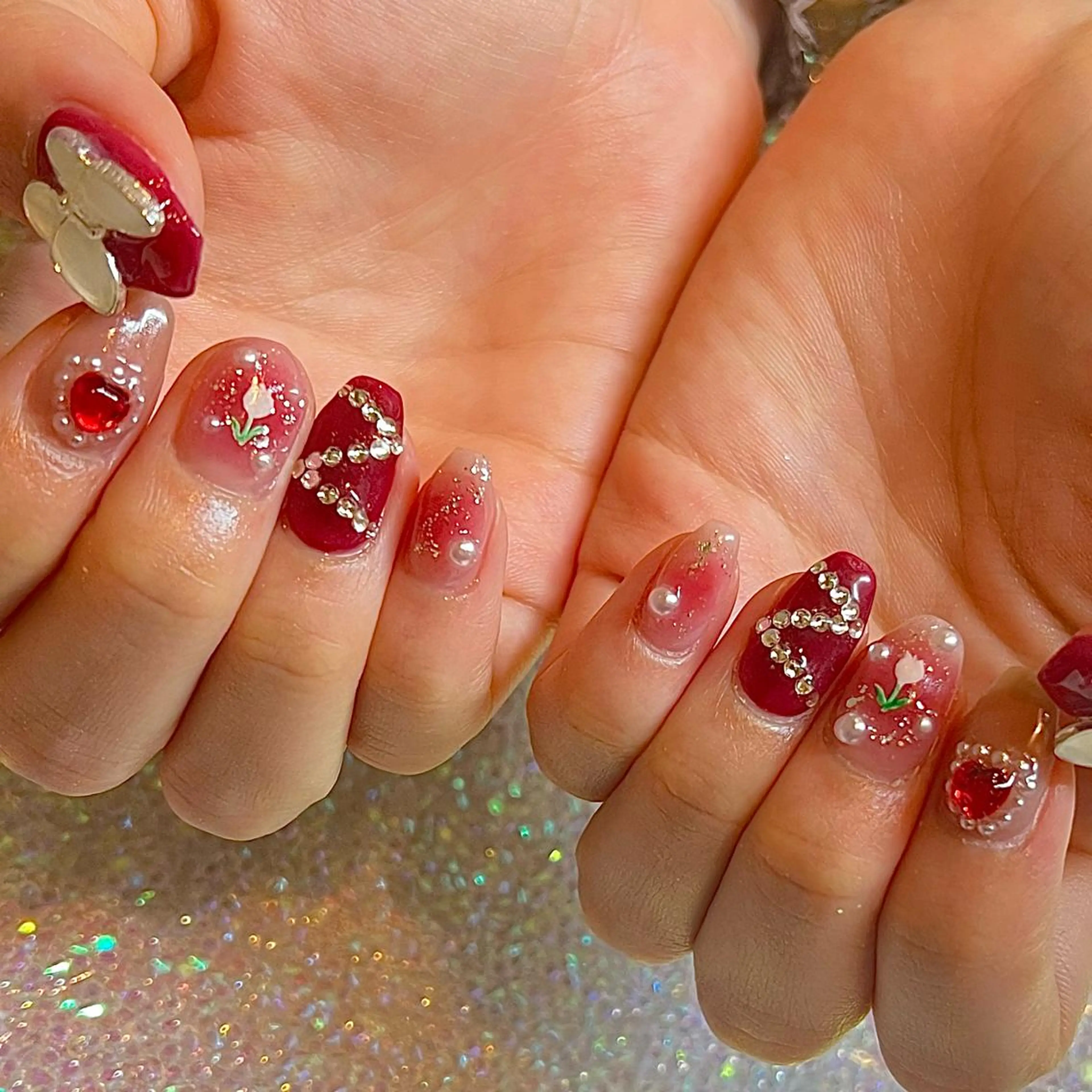 ショート ネイル ハンドネイル H🌺 NAILのネイルデザイン