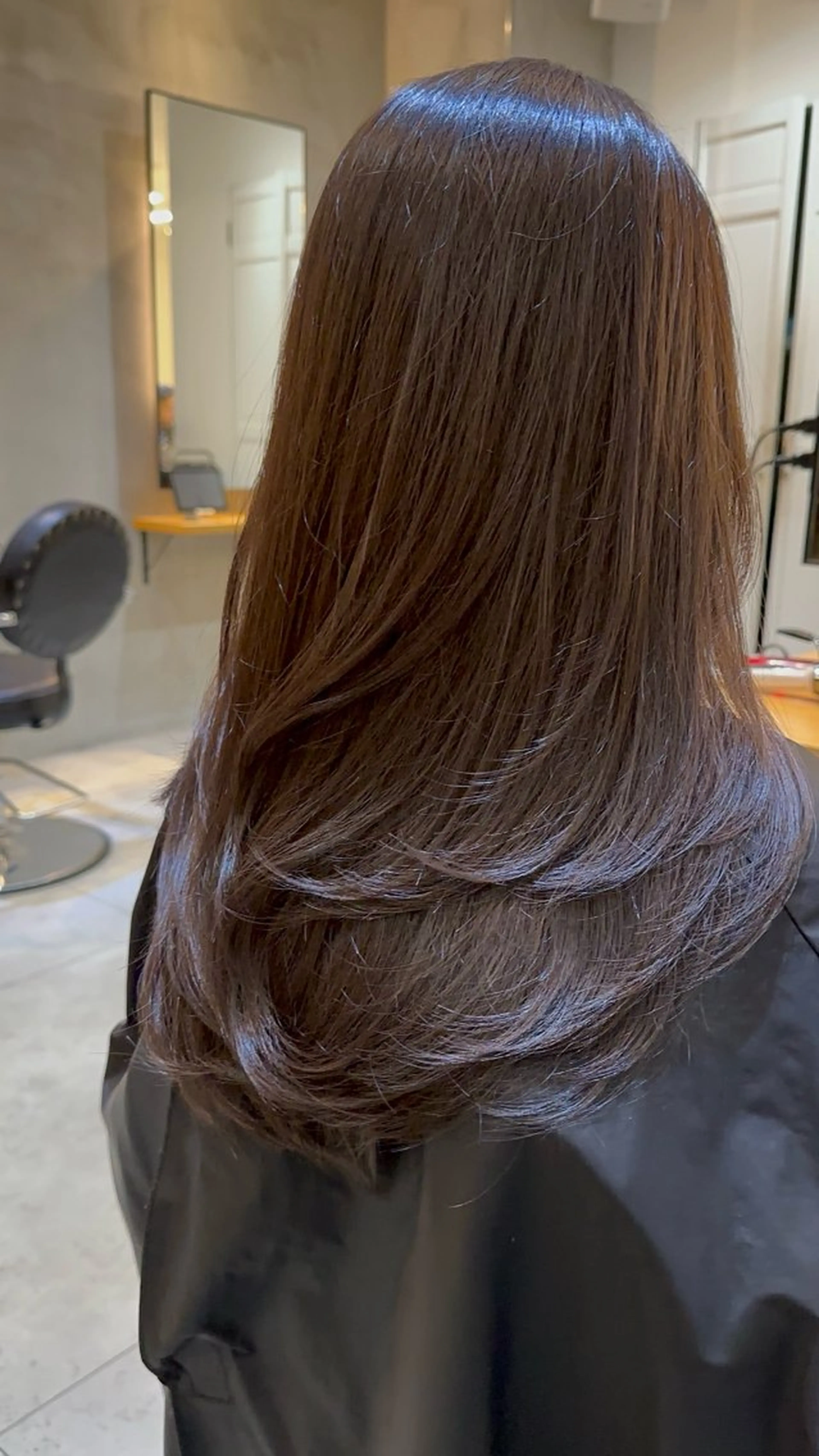 セミロング カット ヘアカラー トリートメント 美髪矯正💎副店長 💎ミツキのヘアスタイル