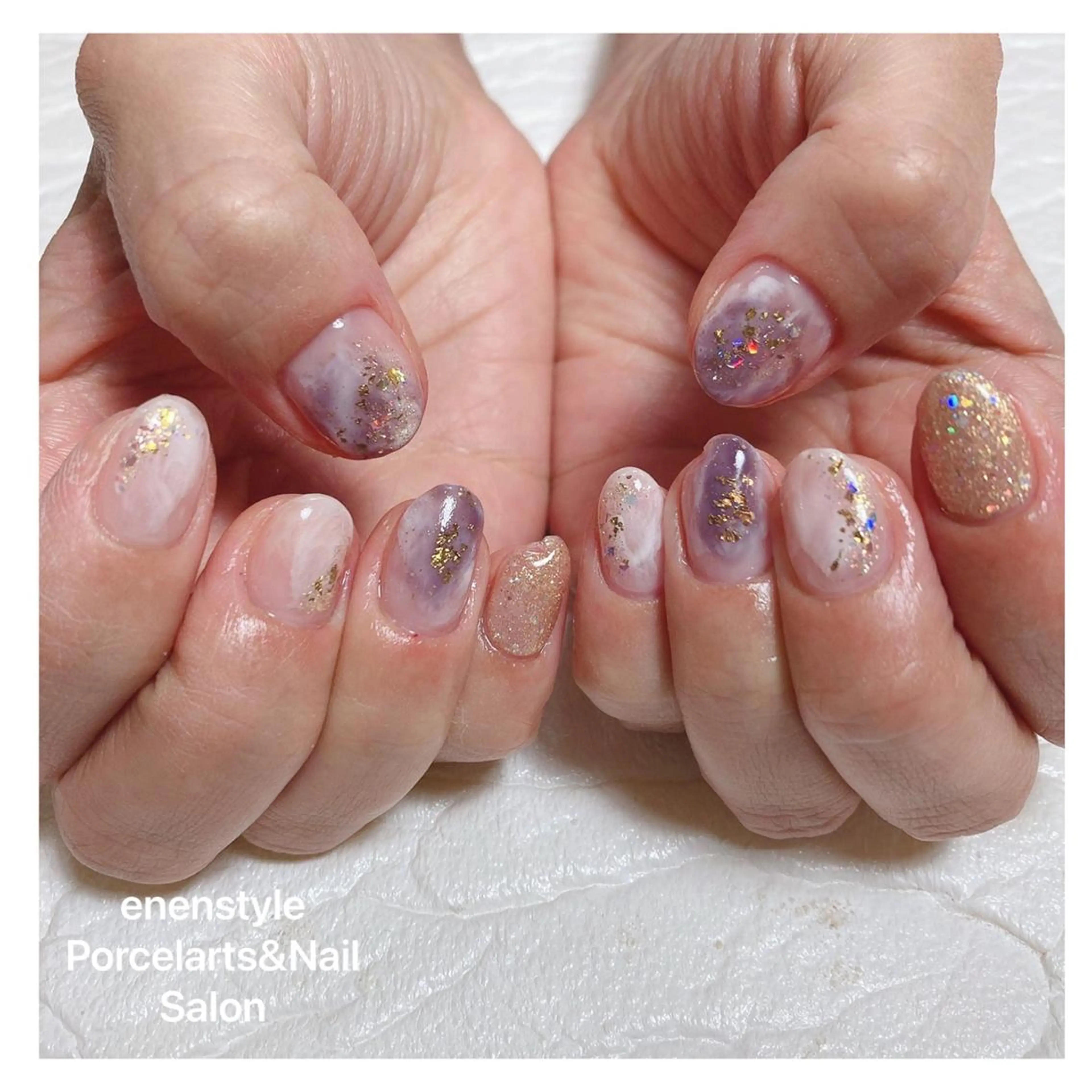 ミディアム ネイル 👑enen style👑のネイルデザイン