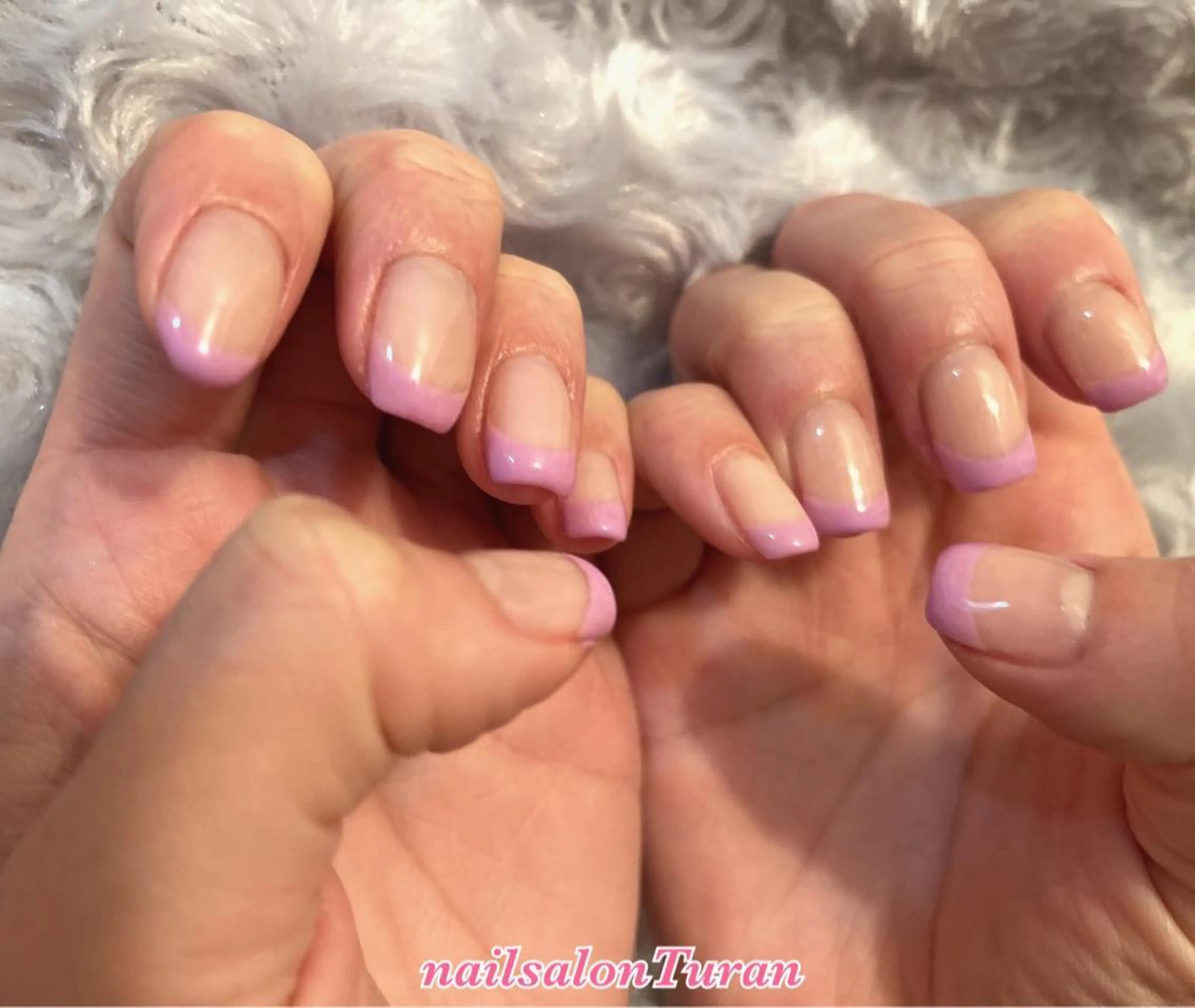 ネイル フレンチネイル ジェルネイル パラジェル 上村 未来のネイルデザイン