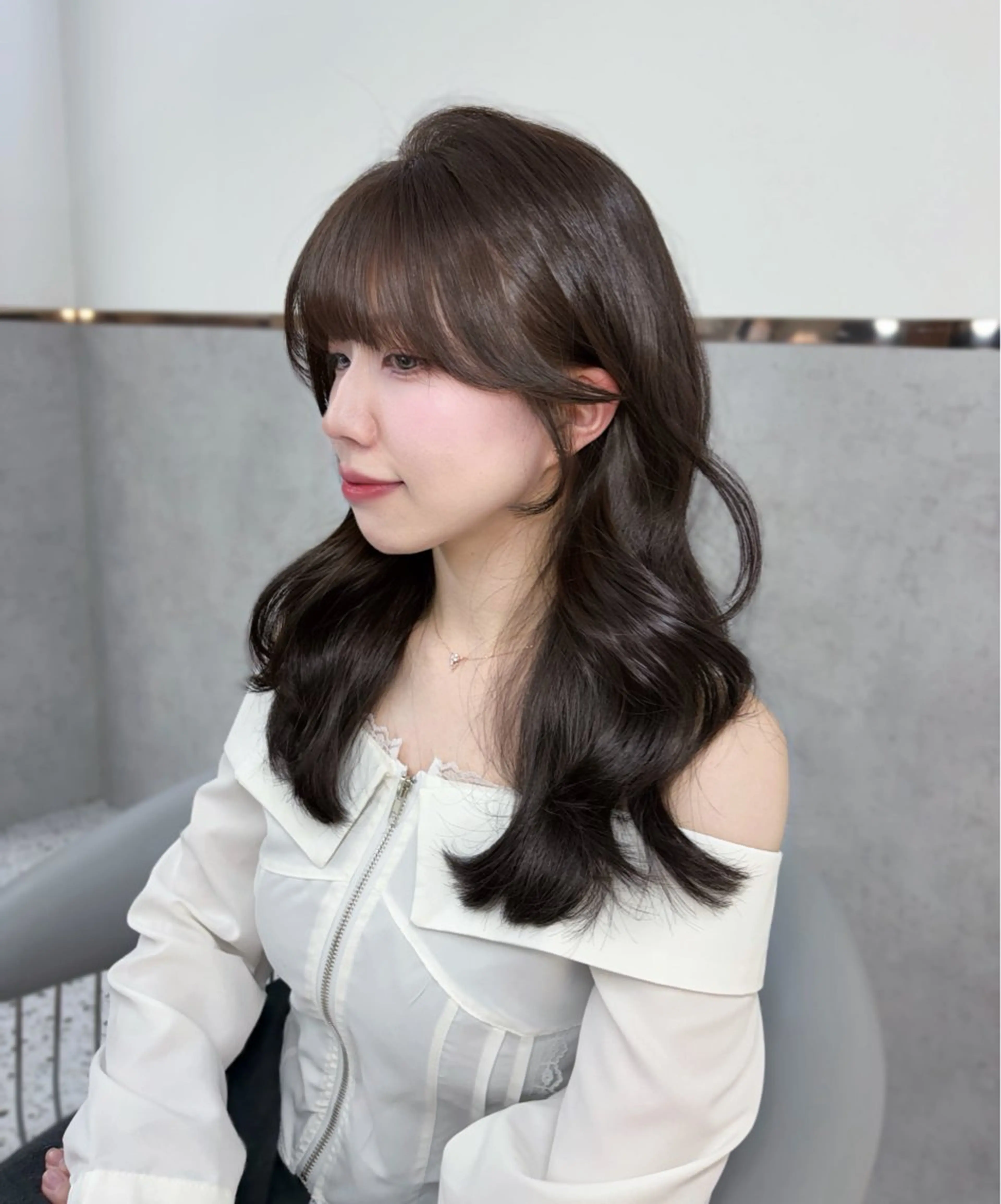 ロング カット ヘアカラー トリートメント 似合わせレイヤー / minami ⟡.·のヘアスタイル