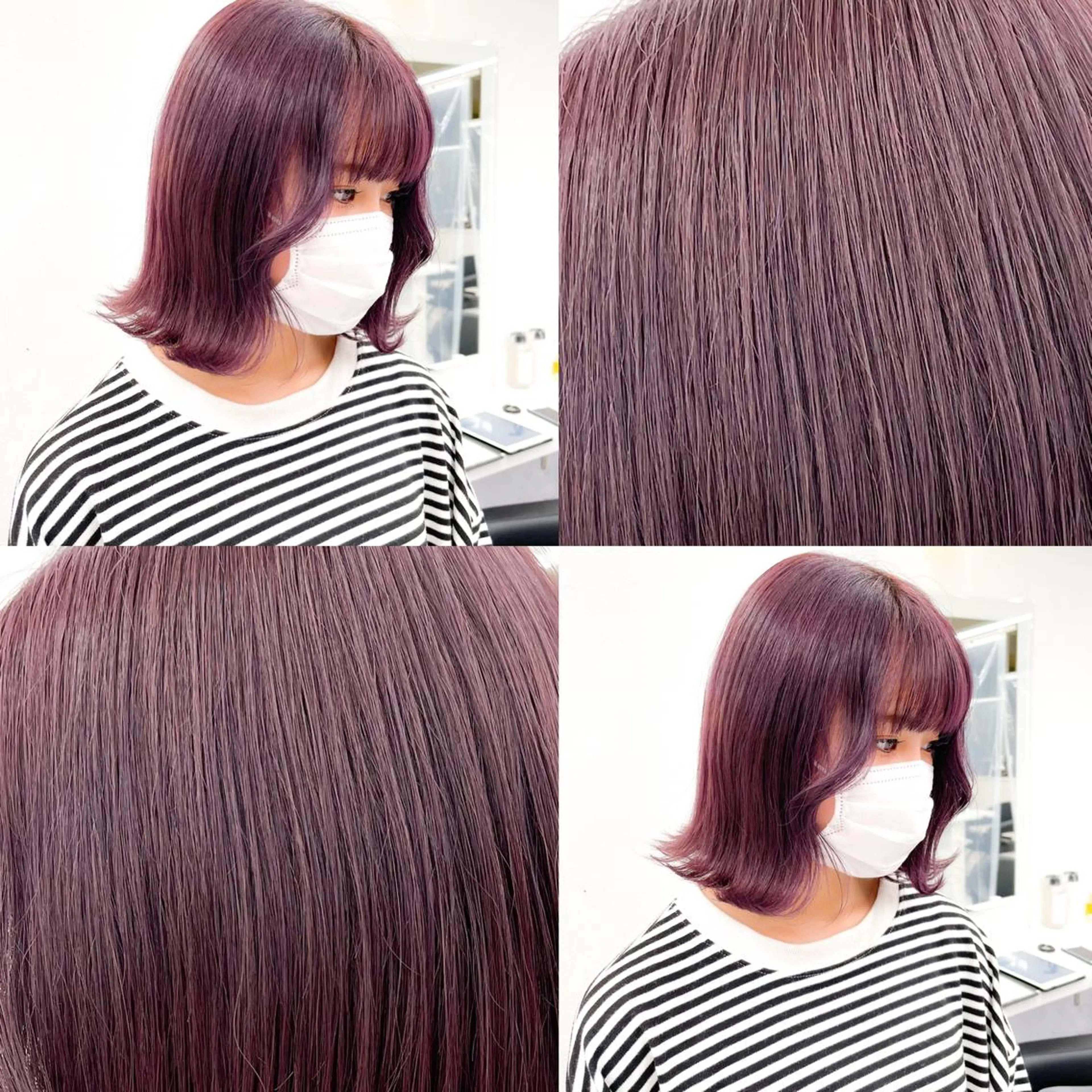 カラー ハイトーン×レイヤー カットTAKUMIのヘアスタイル