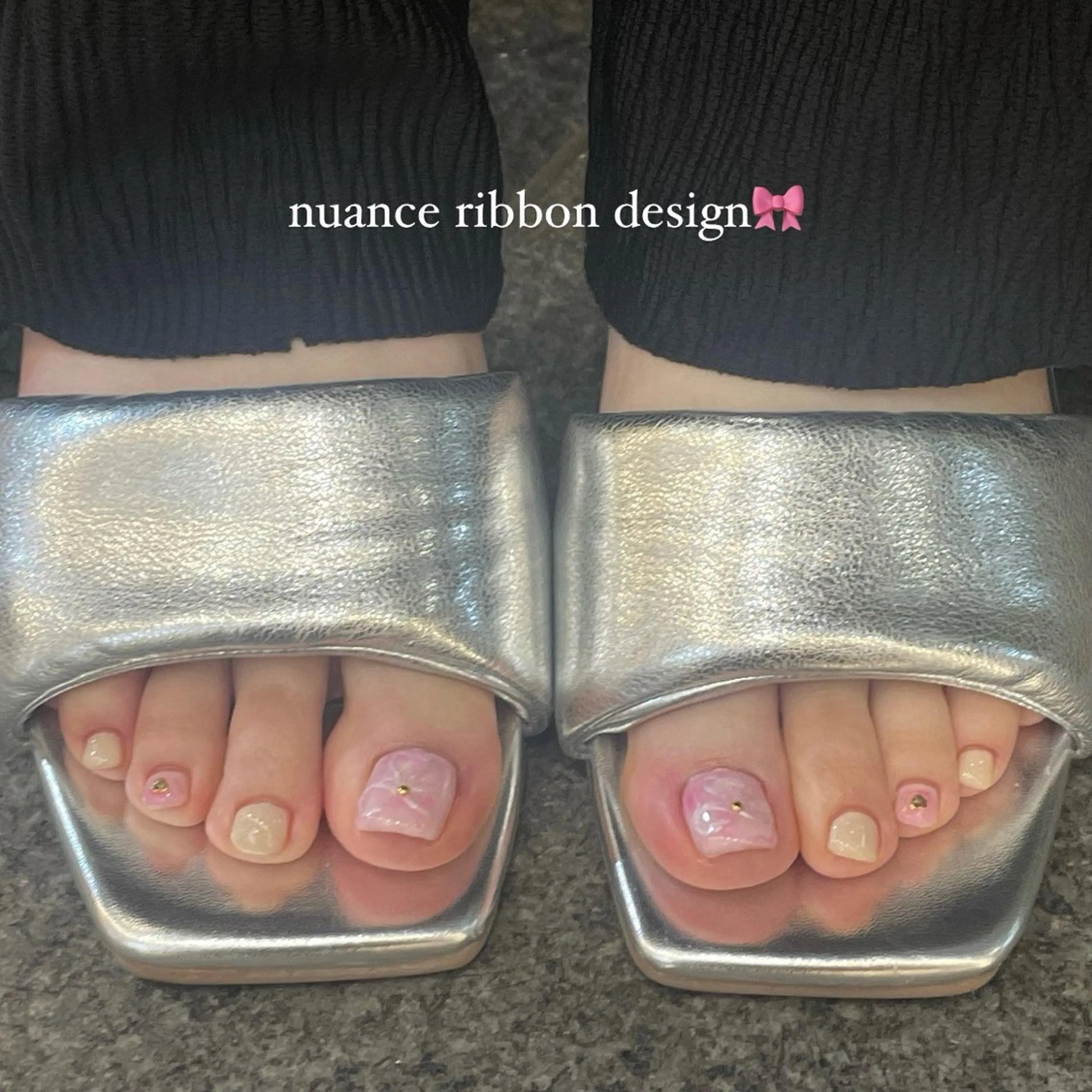 ネイル 艶ｶﾗｰ･:*個性派 ﾈｲﾙ🦋mire-のネイルデザイン