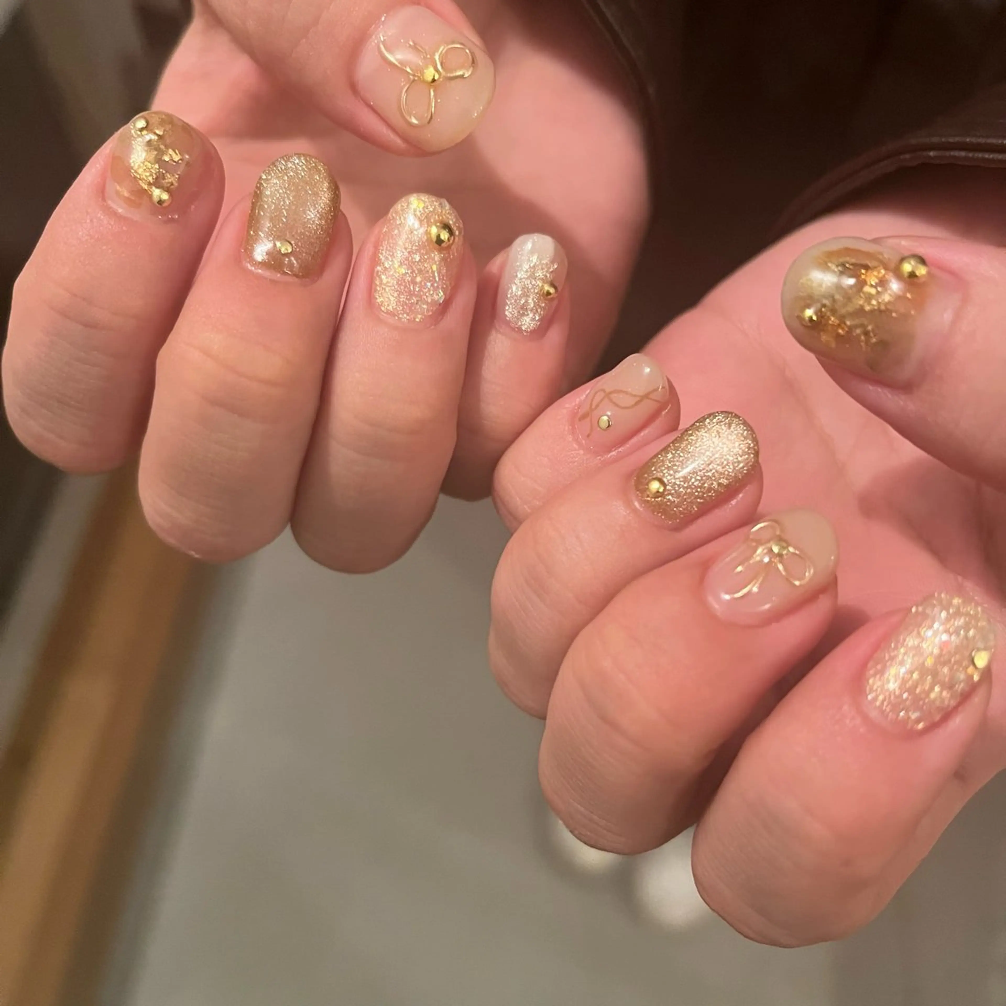 ネイル キラキラネイル ニュアンスネイル K Aのネイルデザイン