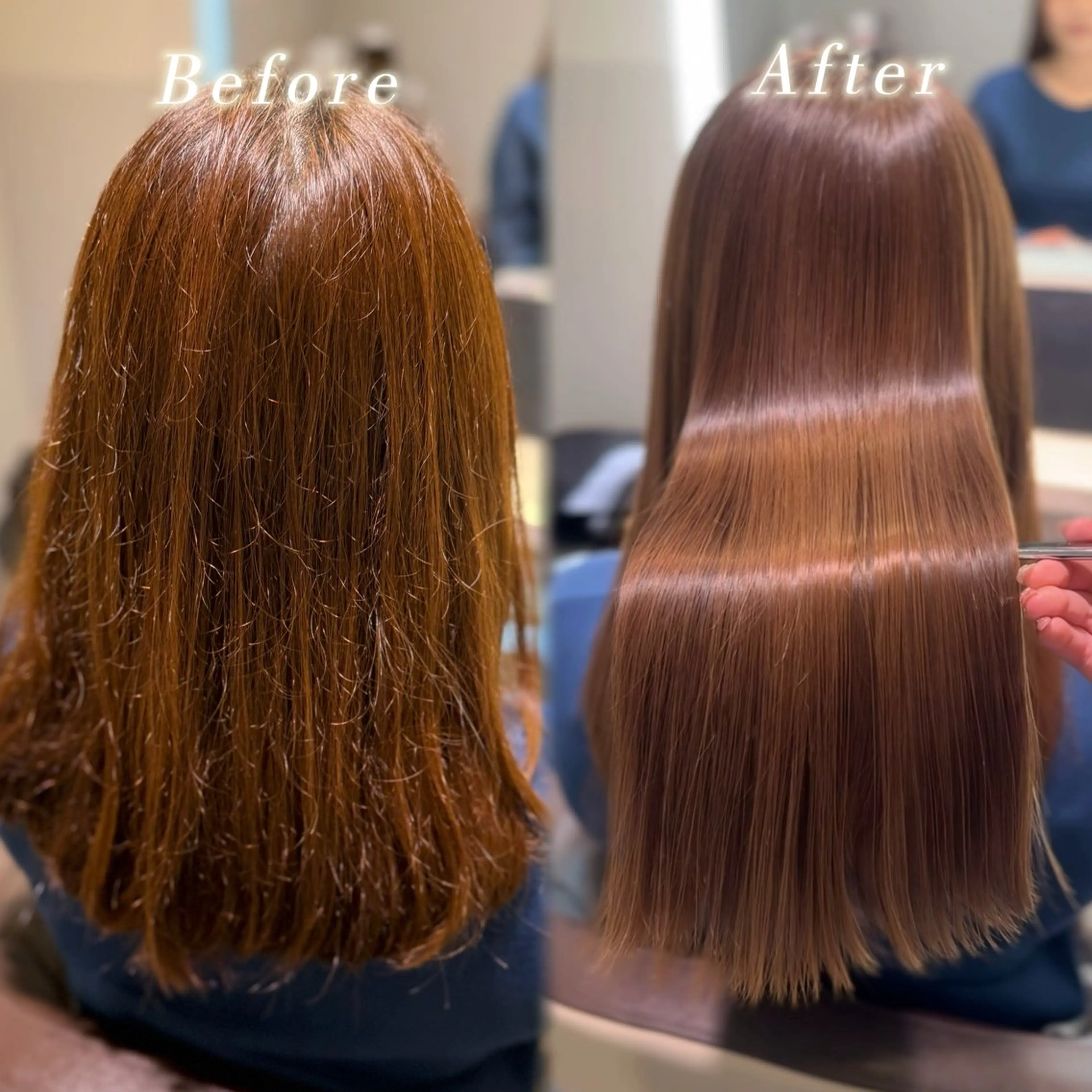 ロング 縮毛矯正 女性のための美容師/ 下北沢/ヨシダモモカのヘアスタイル