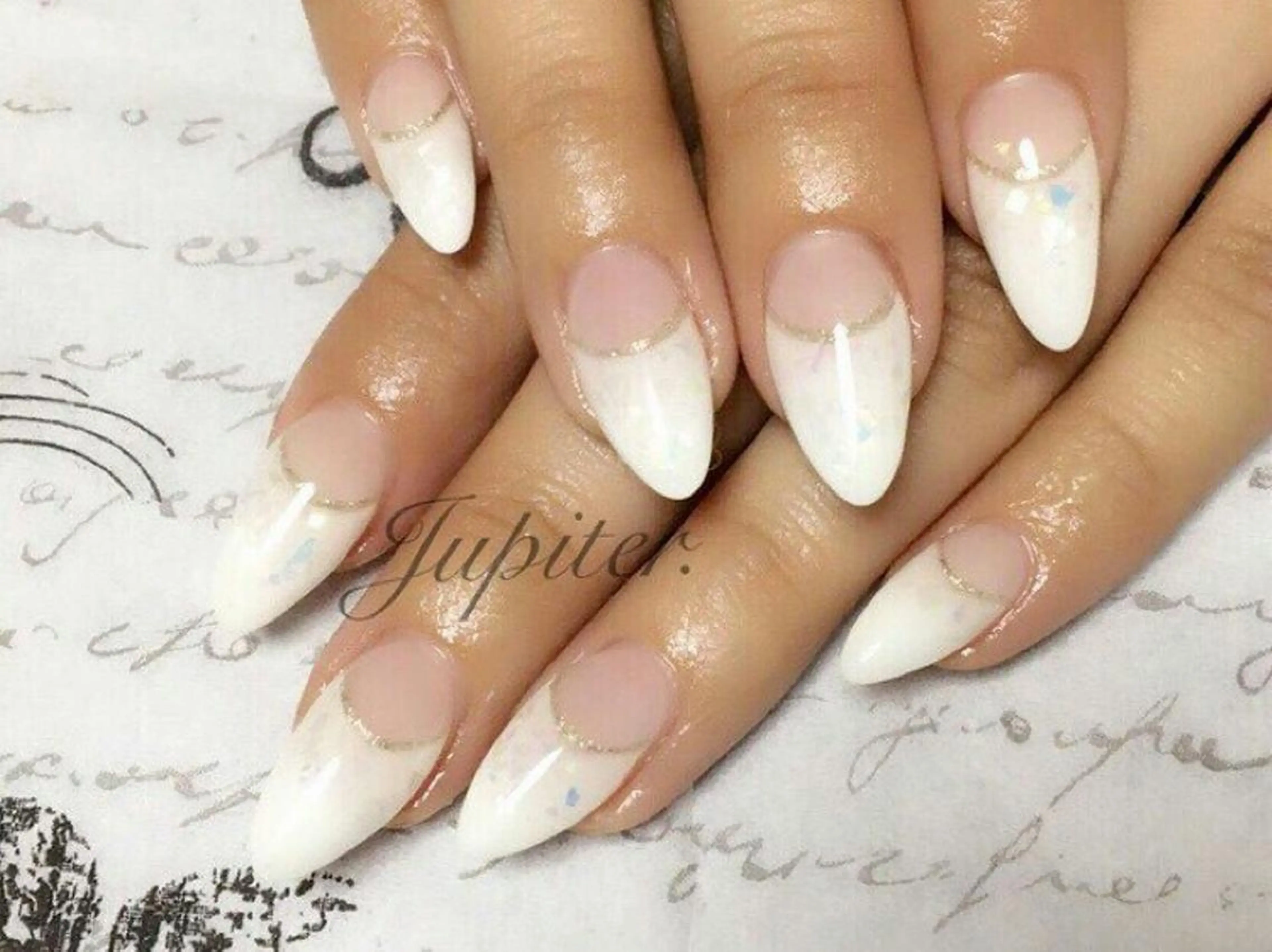 ネイル フレンチネイル スカルプネイル PrivateSalon Jupiter所属・Jupiter .のネイルデザイン