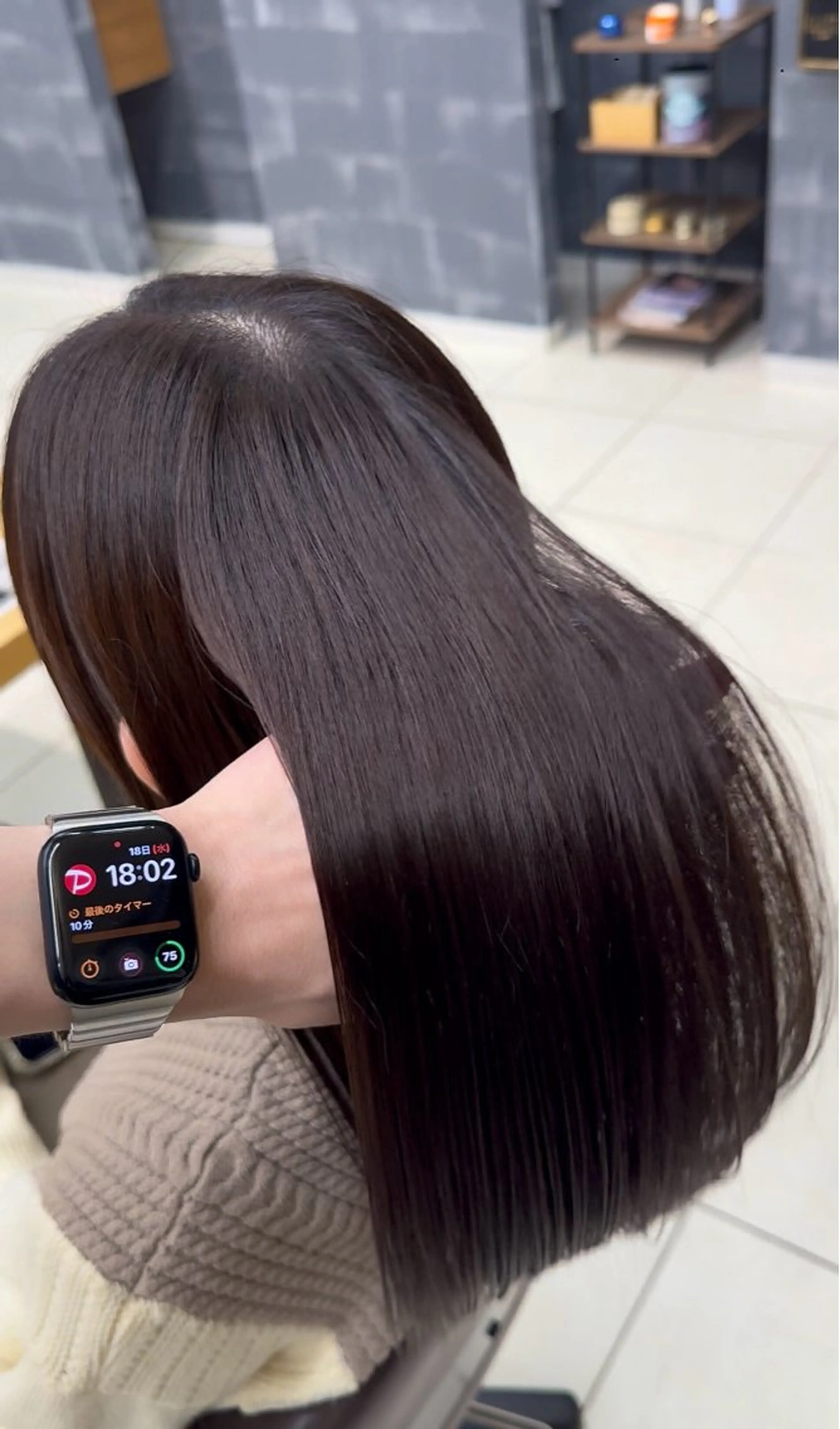 セミロング カラー 透明感カラー ラベンダーカラー ヘアカラー Laulu 佐藤壮也のヘアスタイル